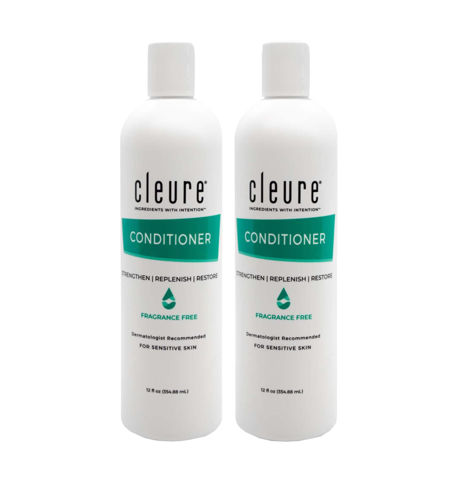 Sensitive Skin Cleure Hydrating Conditioner - Fragrance-Free, SLS & Paraben-Free - 12 Fl Oz (Pack of 2) - Buy Online on SooperMarket.com