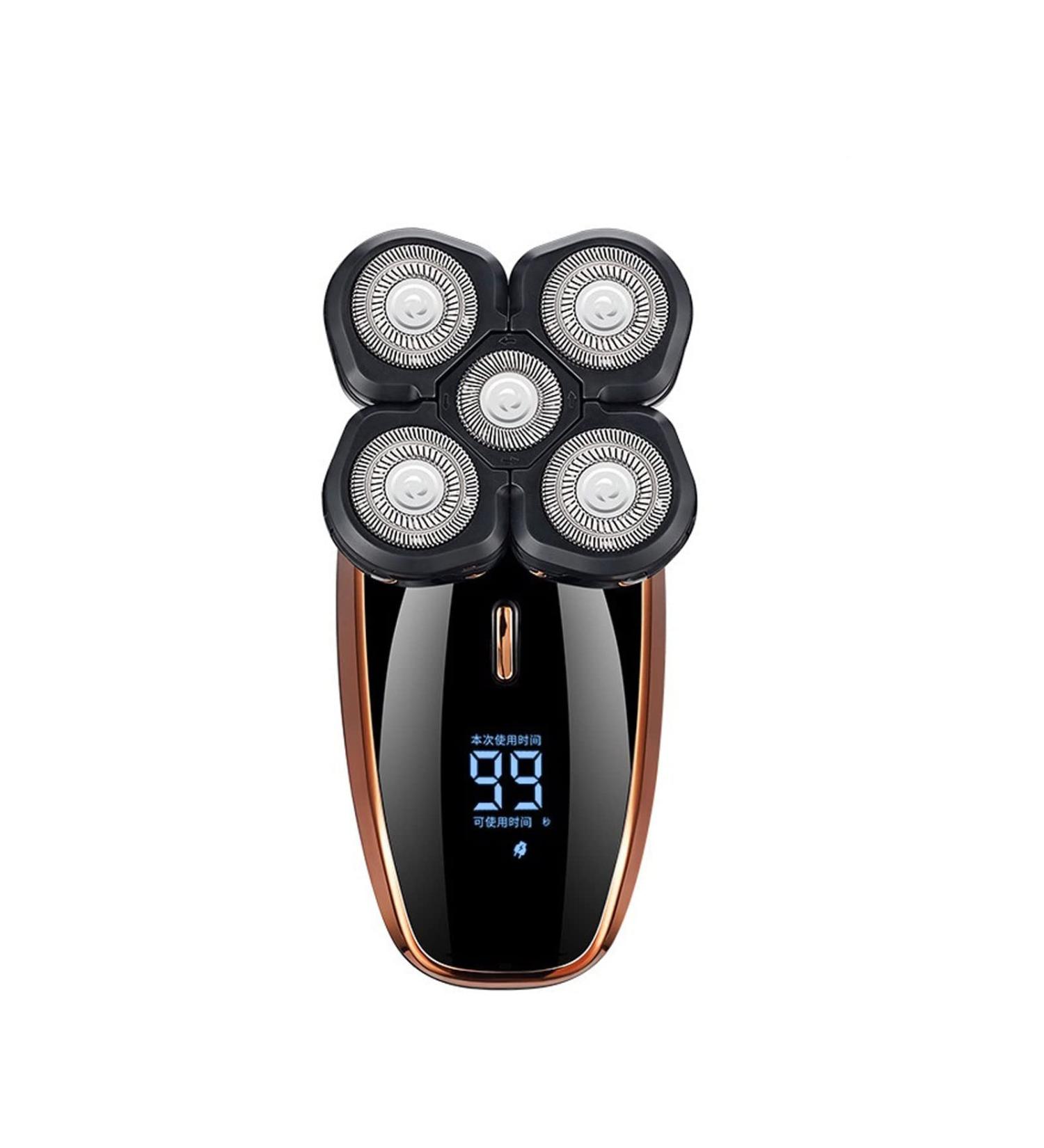TEMKIN Electric Shaver for Men - Rechargeable Washable Five-Blade Beard Trimmer & Nose Hair Razor - Perfect for Face & Sideburns Cleaning - Buy Online on SooperMarket.com