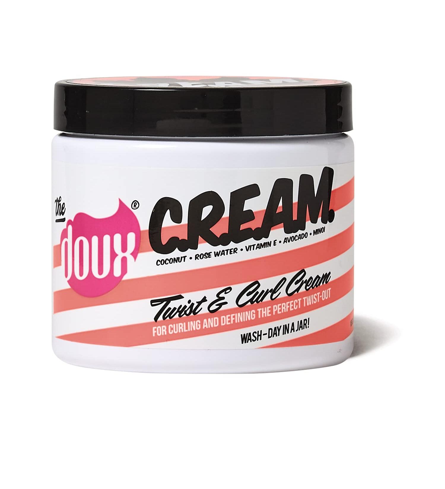 Doux C.R.E.A.M. Twist & Curl Cream 16oz - Define and Hydrate Your Curls - Buy Online on SooperMarket.com