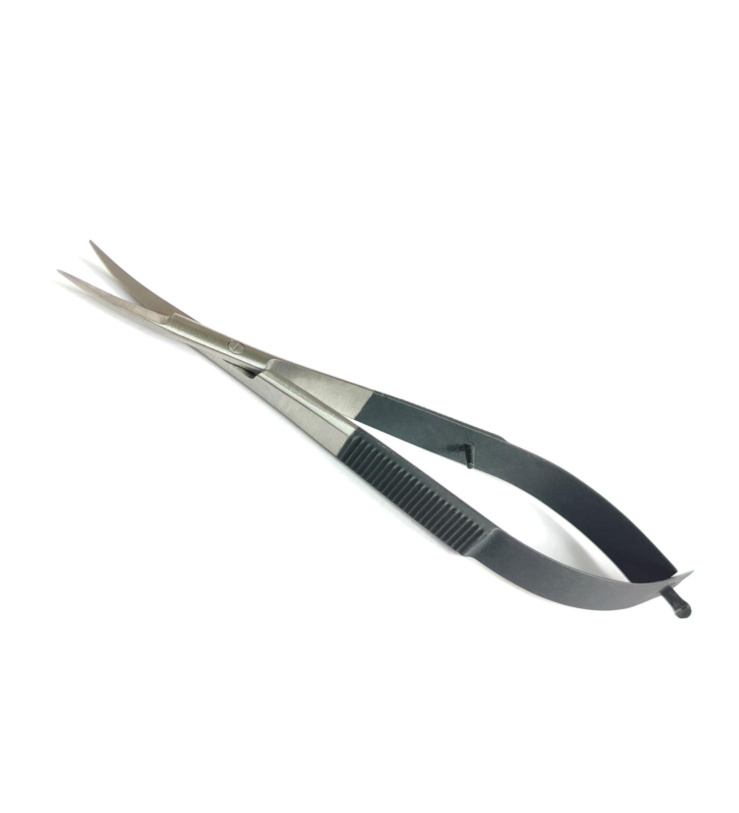 Spring Embroidery Scissors Manicure and Cross Stitch Sewing Craft Small Tool Scissor Multipurpose use (Black Grip Curved) - Buy Online on SooperMarket.com