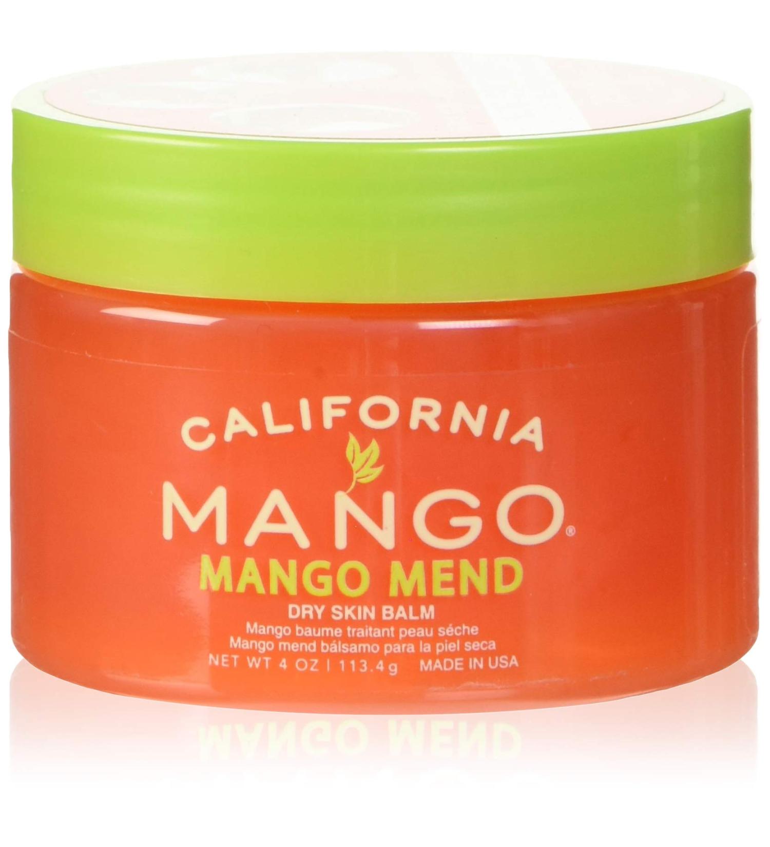 California Mango Mend Dry Skin Balm - 4 Oz Jar (Pack of 1) | 113.4g | Hydrating Ointment for Dry Skin - Buy Online on SooperMarket.com