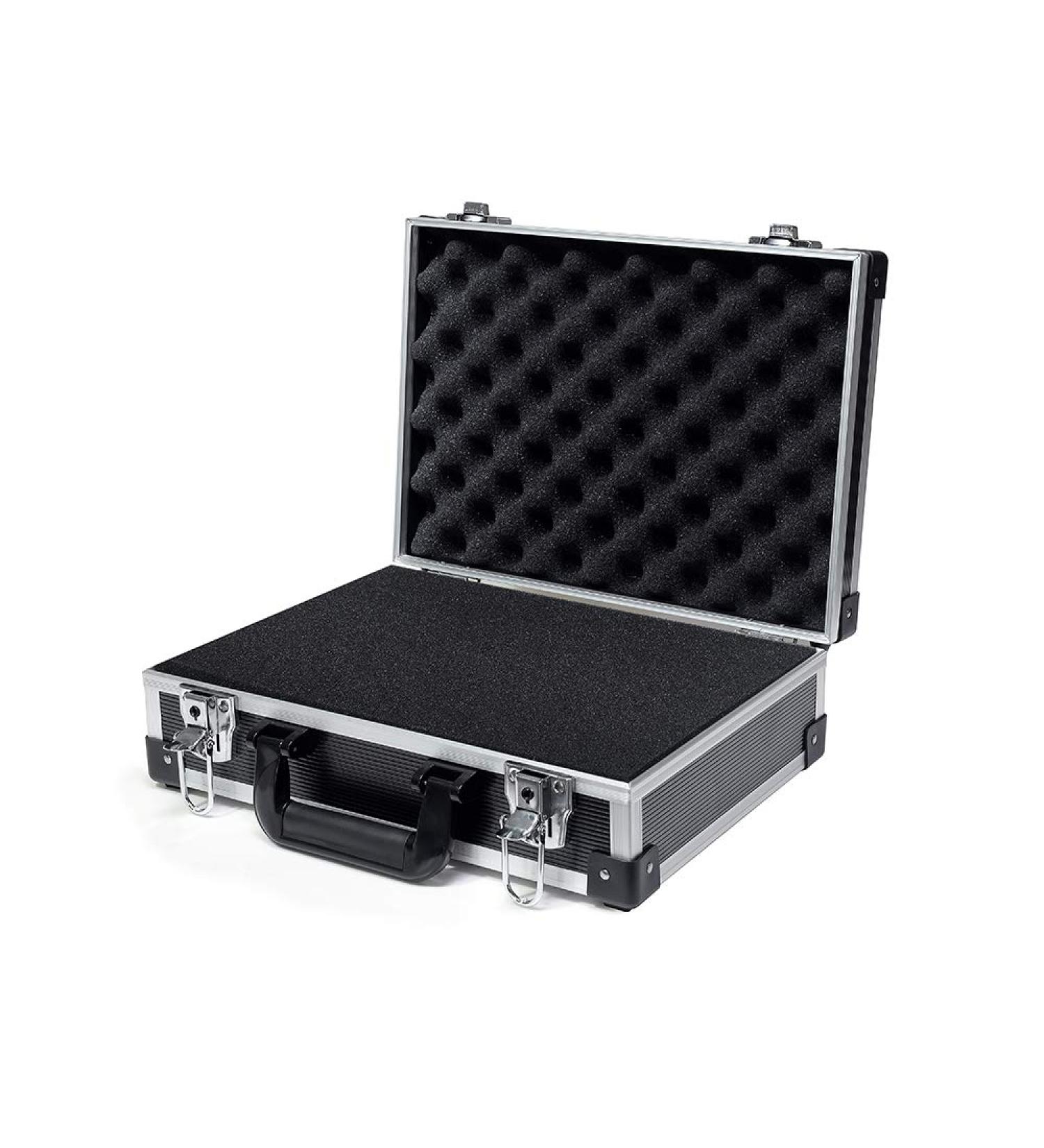 AxiGear Aluminum Hard Case with DIY Customizable Foam Insert - 18 x 14 x 5in 18in-Case