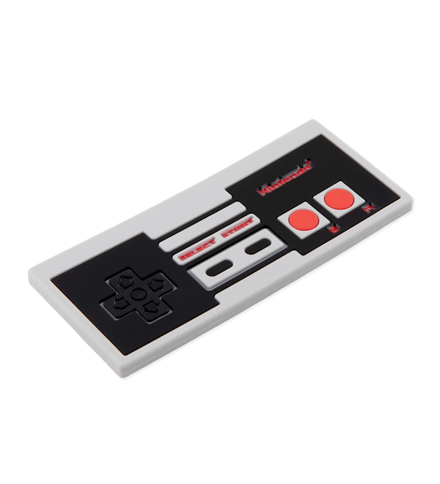 Bumkins Nintendo Textured Silicone Teether - Soft & Flexible Sensory Gum Soother - NES Controller Design - 1 Count - Buy Online on SooperMarket.com