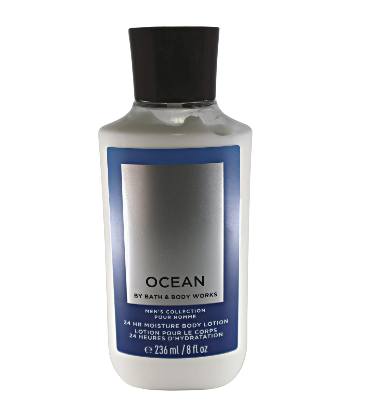 Bath and Body Works Ocean Men's Signature Collection Body Lotion 8 fl oz - Shea Butter, Coconut Oil, Vitamin E - Buy Online on SooperMarket.com