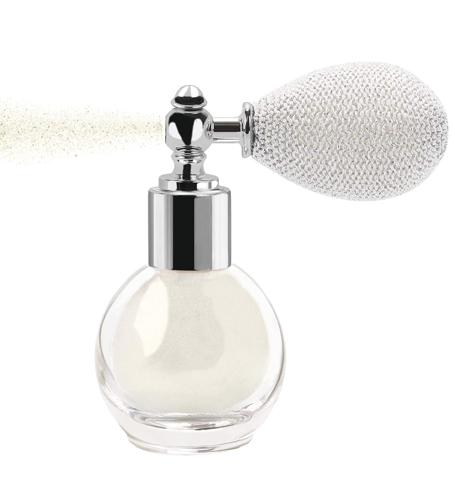 Glitter Highlighter Powder Spray - Pearl White | Shimmer & Sparkle Makeup for Face, Body & Hair - Buy Online on SooperMarket.com