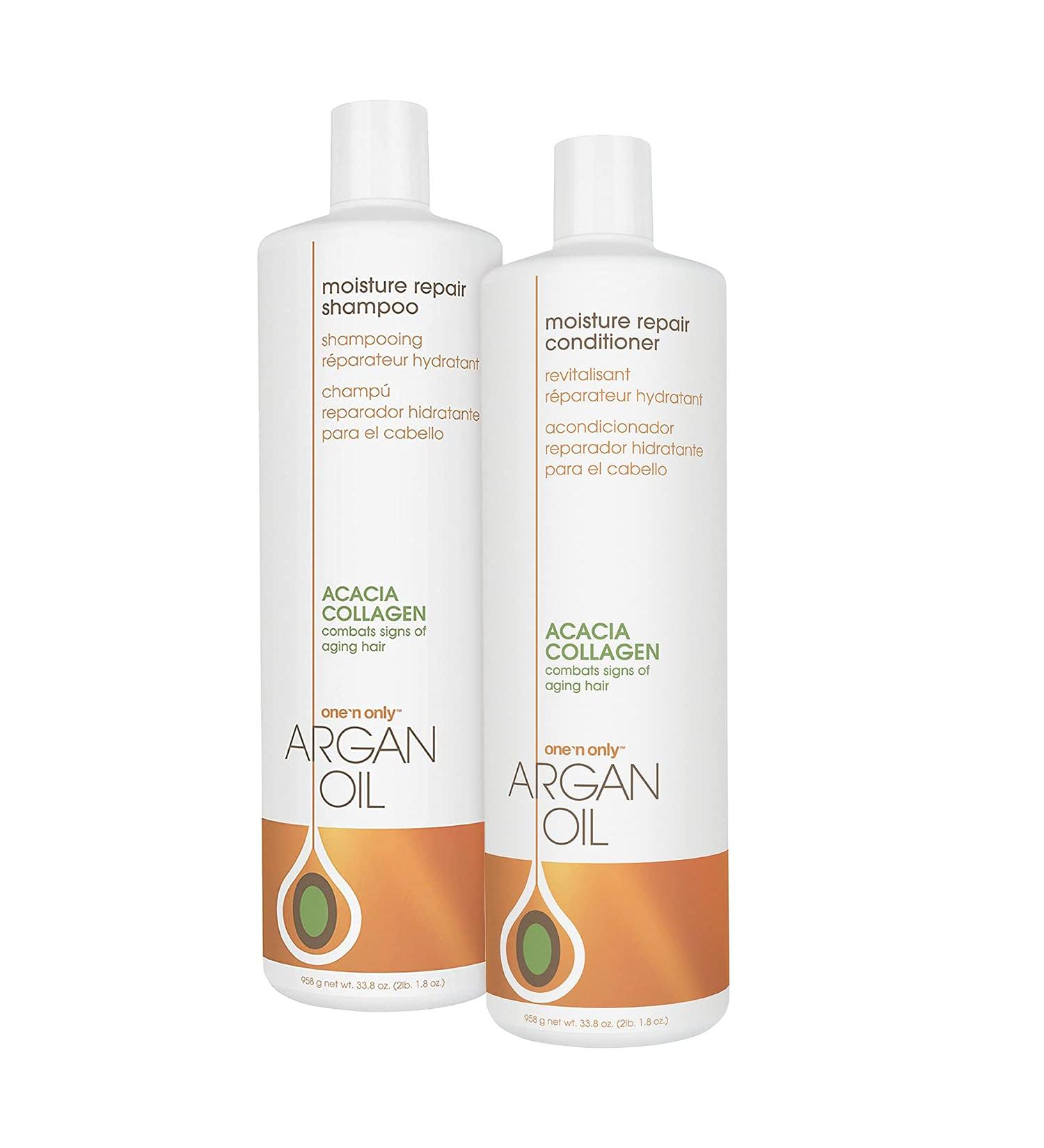 Argan Oil Moisture Repair Shampoo & Conditioner Set - 33 oz Each - Buy Online on SooperMarket.com