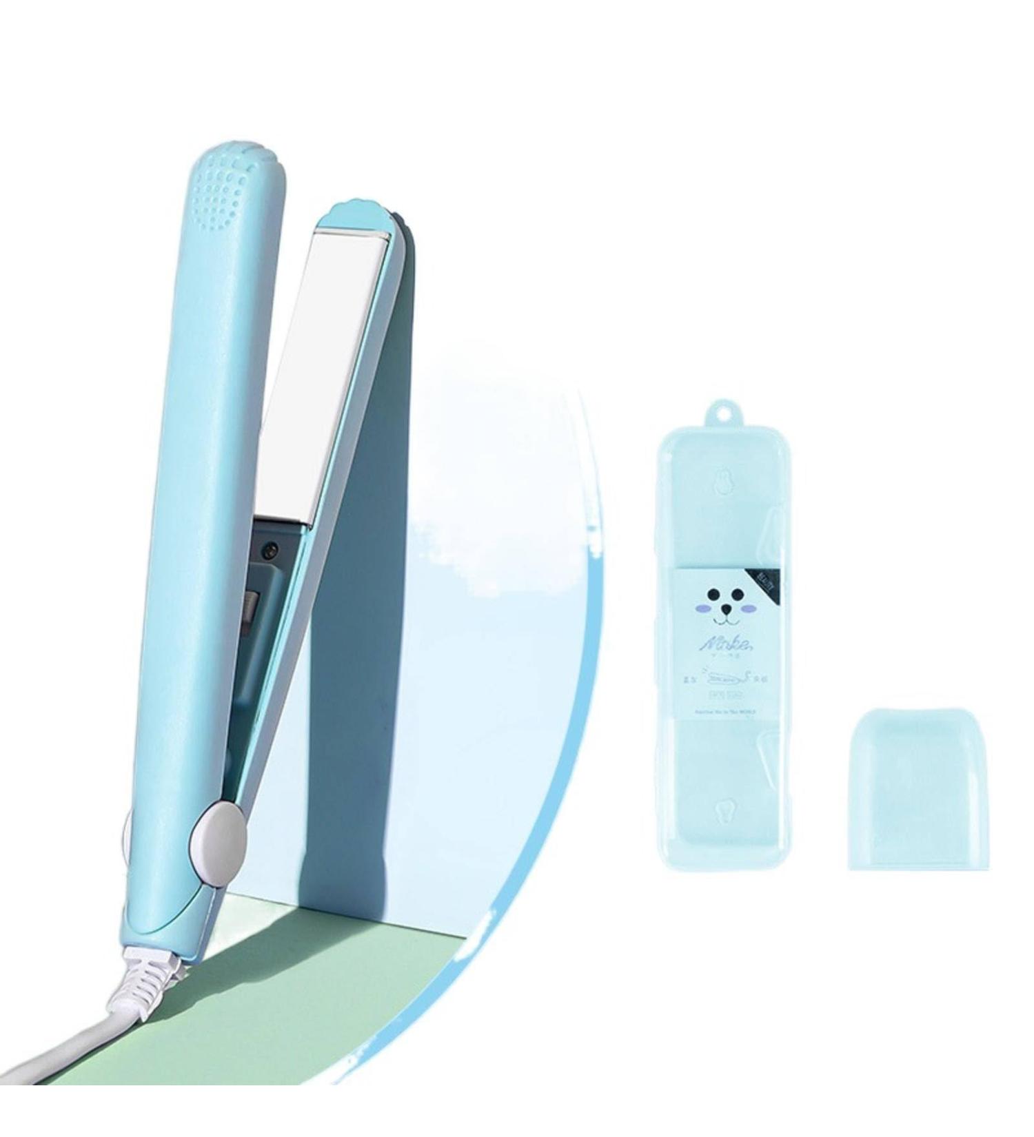 2-in-1 Mini Hair Curler & Straightener - Dual-Use Hair Styling Tool for Perfect Bangs | International Shipping Available - Buy Online on SooperMarket.com