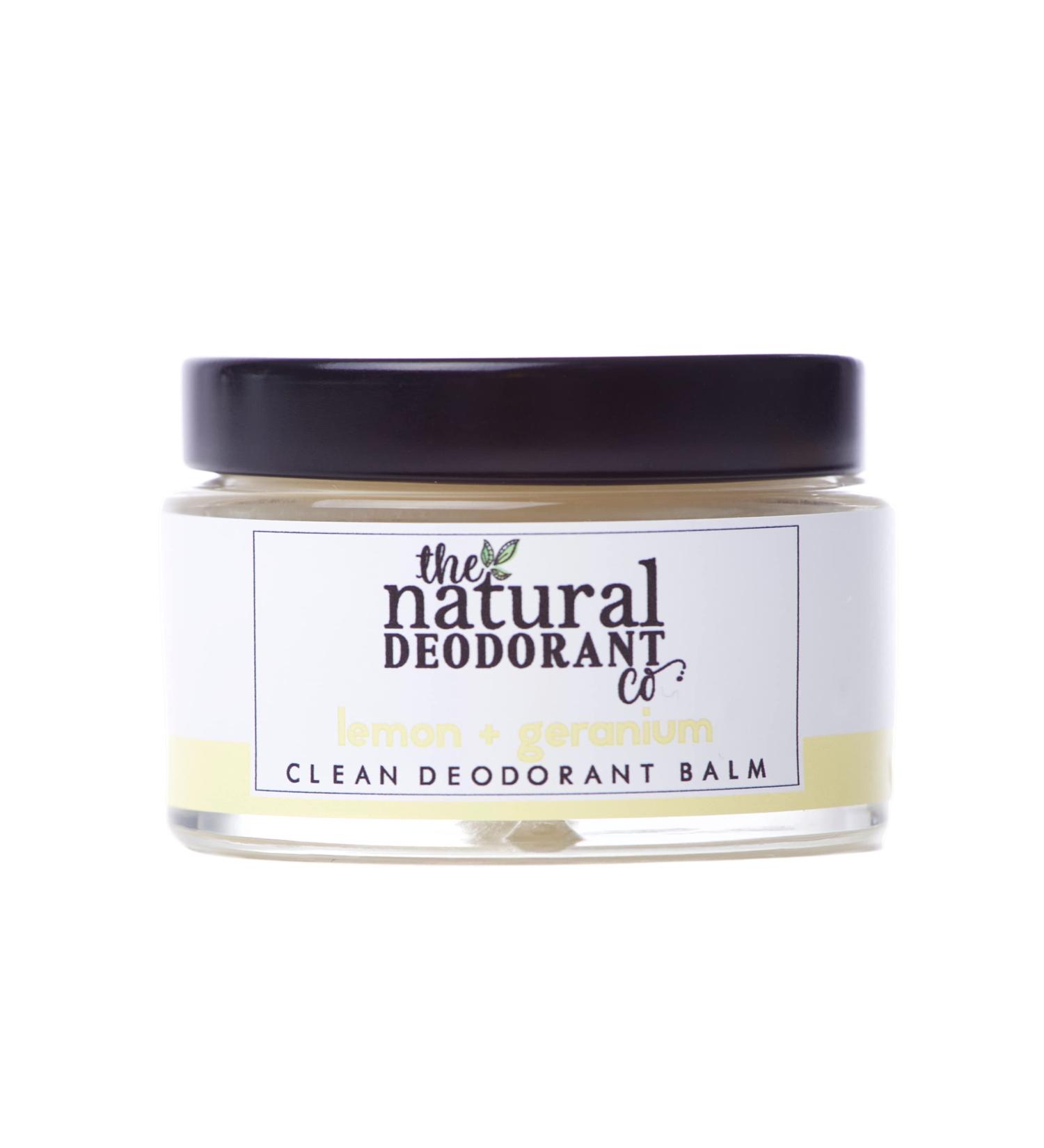 Natural Deodorant Co Lemon & Geranium Balm 55g | Aluminum & Plastic Free - Buy Online on SooperMarket.com