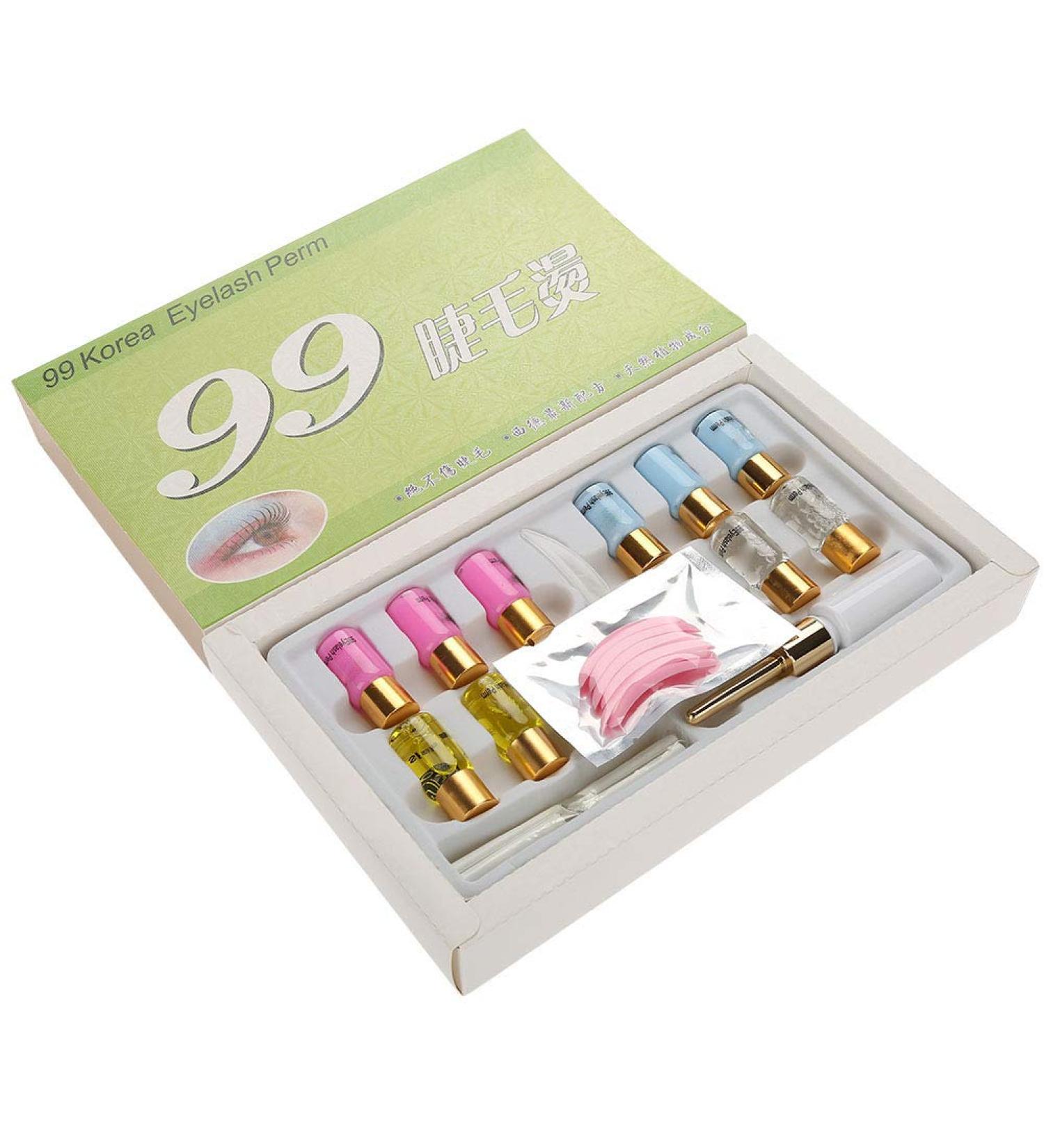 Eyelash Perm Kit | Extension Liquid & Curler Lotion Set for Stunning Lashes | International Shipping Available - Buy Online on SooperMarket.com