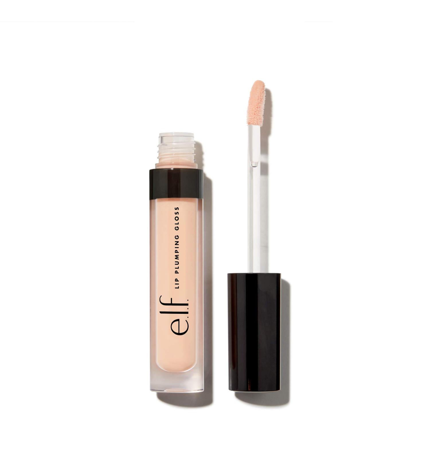 e.l.f. Lip Plumping Gloss - Peach Bellini Hydrating High-Shine Formula for Plumper, Volumized Lips 0.09 Oz - Buy Online on SooperMarket.com