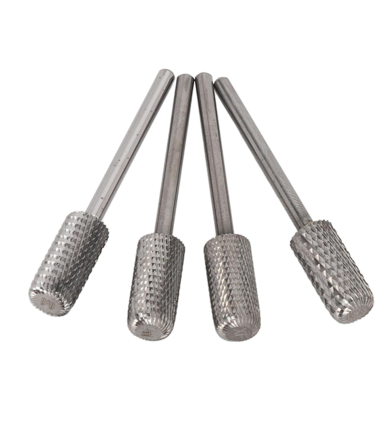 Nail Art Drill Polishing Removing Nail Gel 4 Pieces Nail Tungsten Steel Drill Grinding M C F XF with Storage Box for Nail Studio - Buy Online on SooperMarket.com