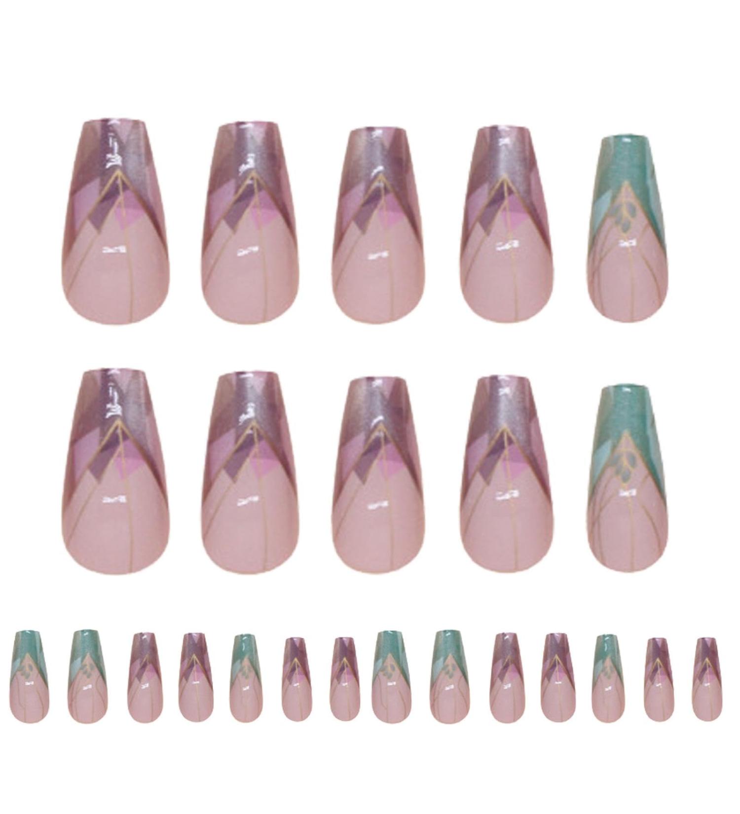 Visiblurry Cute Press on Nails - Multipurpose Irregular False Nails Portable Supplies Cute False Nails for Holiday Dates Family Gatherings - Buy Online on SooperMarket.com