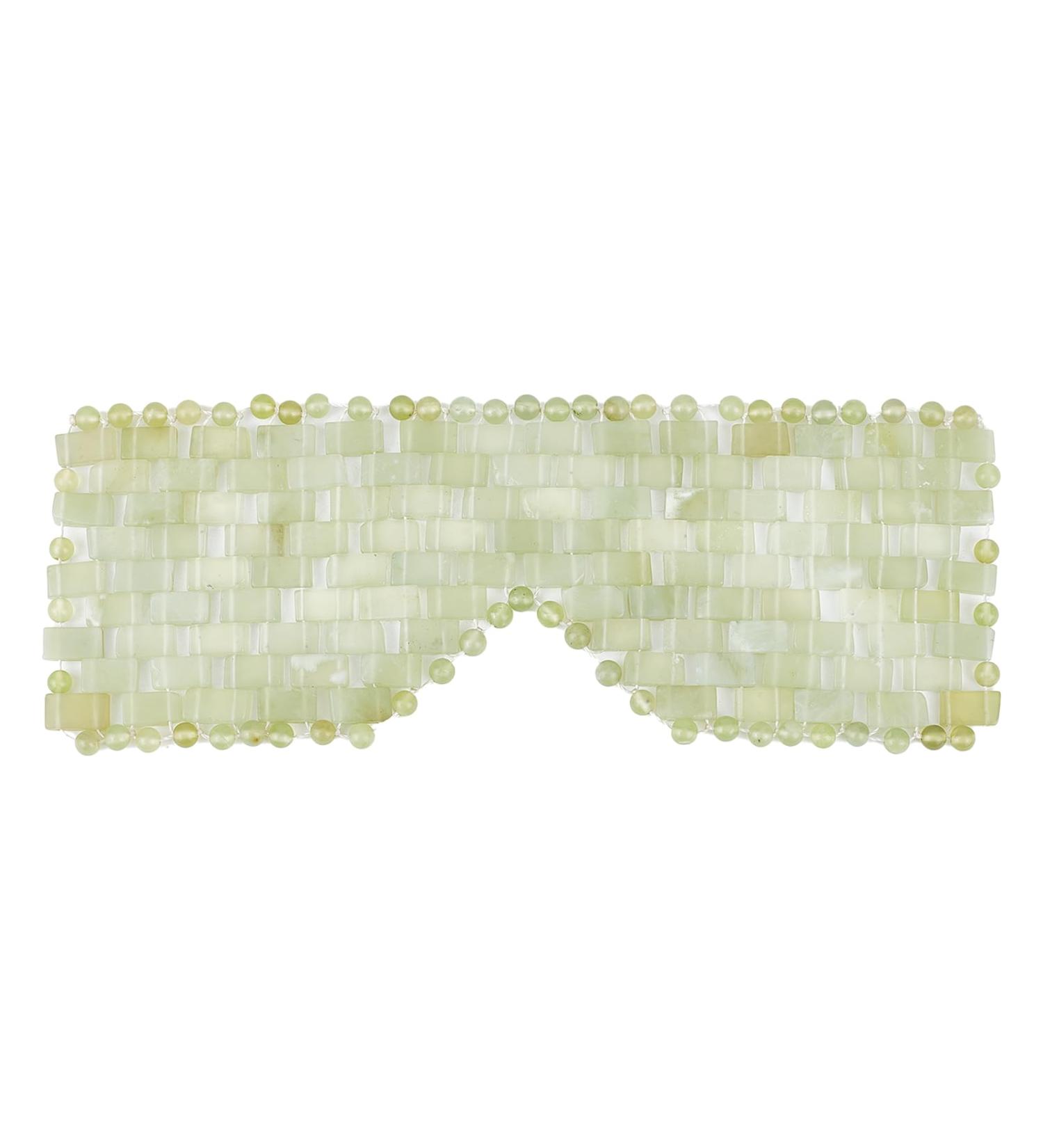 Jade Eye Mask | Relaxation & Reusable Hot/Cold Eye Mask for Puffiness & Face Massage | Perfect for Meditation & Sleep - Buy Online on SooperMarket.com
