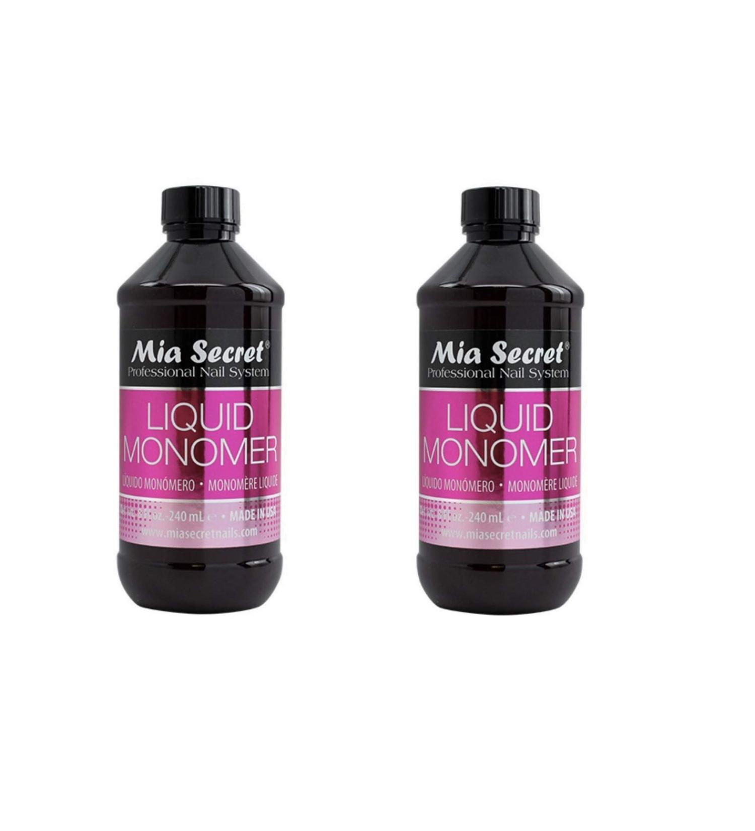 Mia Secret Liquid Monomer Professional Acrylic System 8 oz. - 2 Pack | High-Quality Acrylic Nail Kit - Buy Online on SooperMarket.com