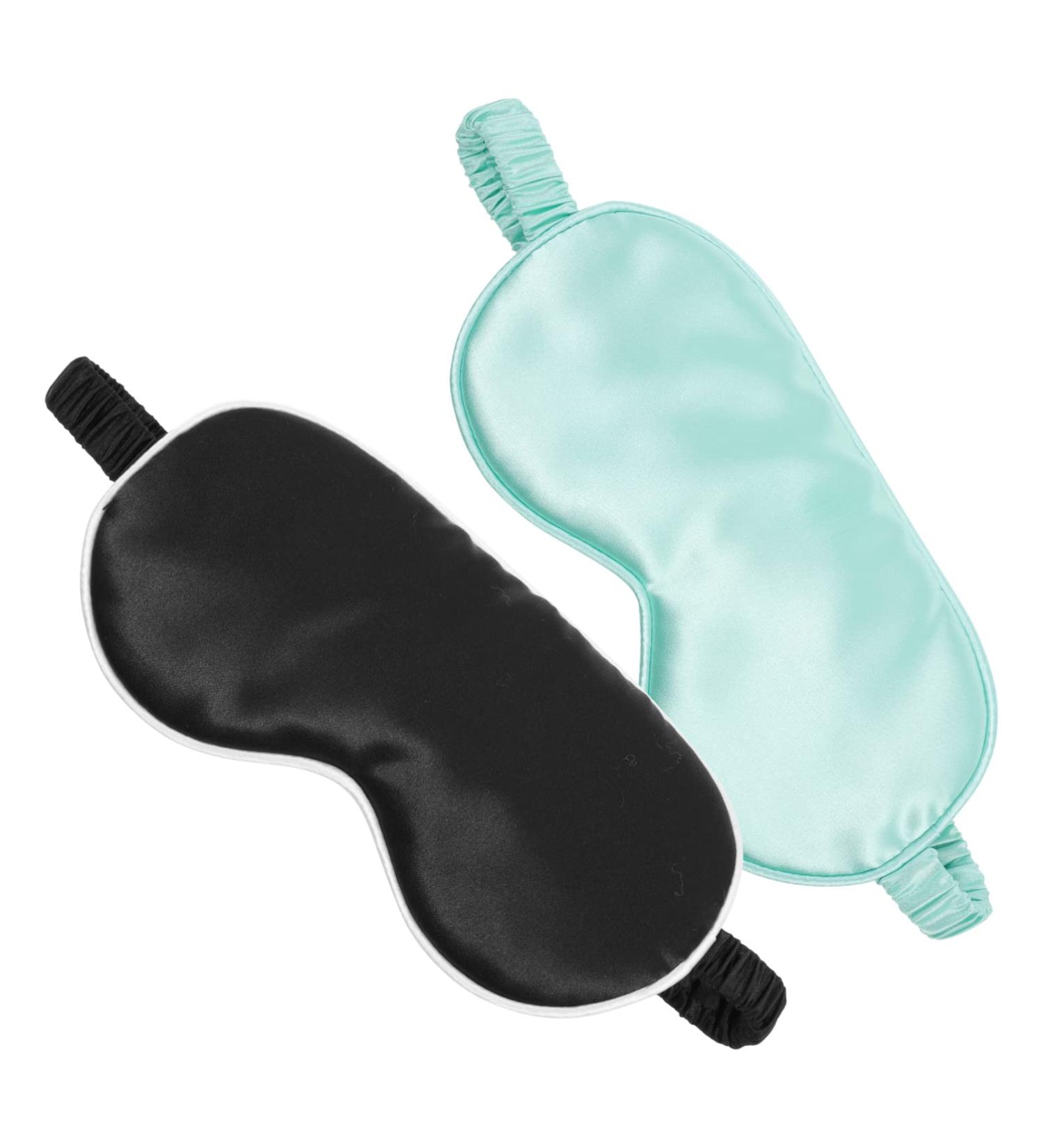 Healifty 2Pcs Soft Comfortable Sleep Eye Masks - Night Eye Cover for Home, Travel, Office - Mixed Color - Buy Online on SooperMarket.com