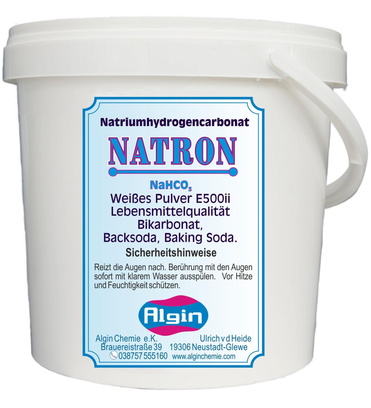 Algin Natron Food Grade Baking Soda 1 Litre Bucket | Pure & Safe for Baking | International Shipping Available - Buy Online on SooperMarket.com
