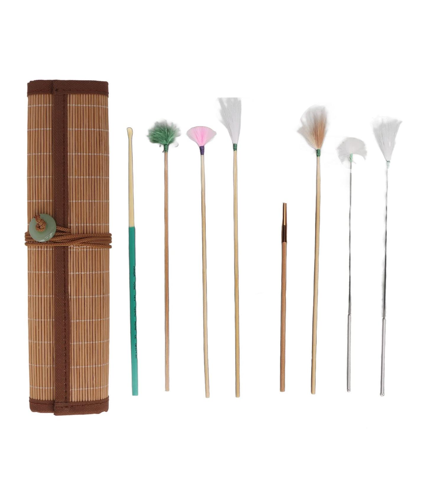 7pcs Earwax Cleaning Kit with Bamboo Mat - Gentle & Effective Ear Cleaning Tools for Deep Cleaning and Relaxing Ear Massage - Buy Online on SooperMarket.com