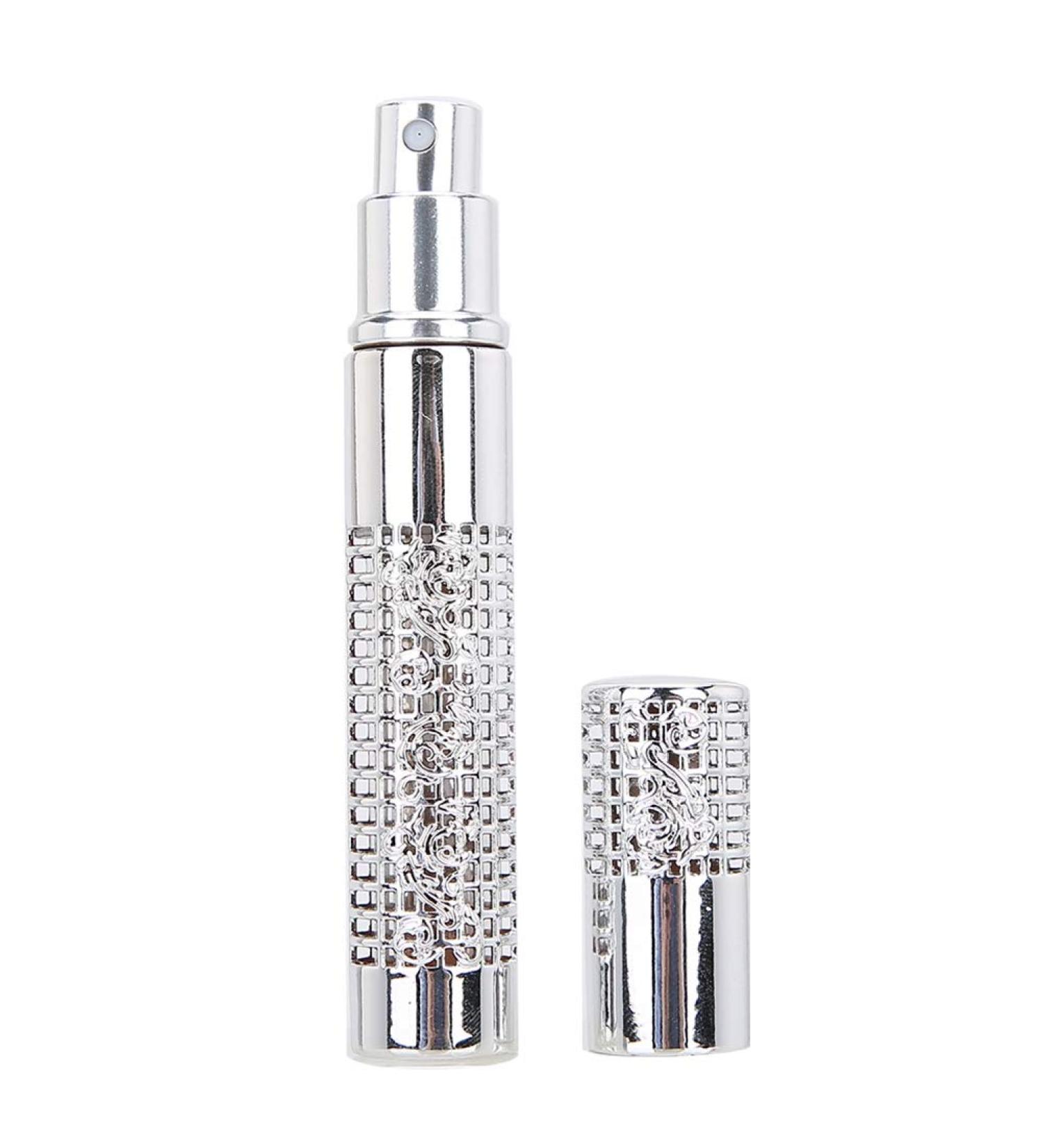 Verdant Touch Perfume Bottle 5ml Empty Perfume Spray Bottle Refillable Essential Oil Travel Atomizer Silver Metal Perfume Dispenser - Buy Online on SooperMarket.com