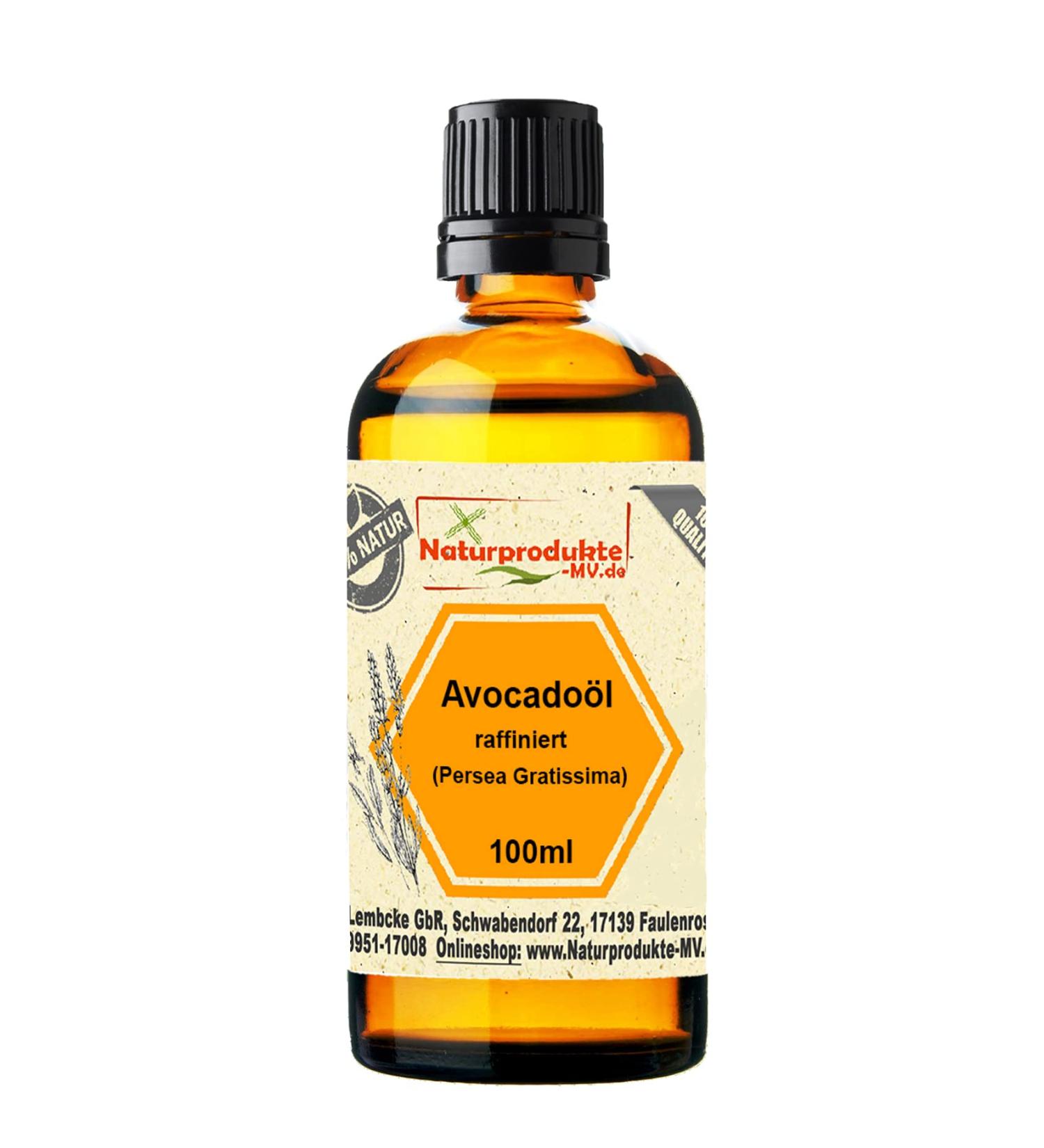 Avocado oil refined cosmetic quality (100 ml) Avocado oil
