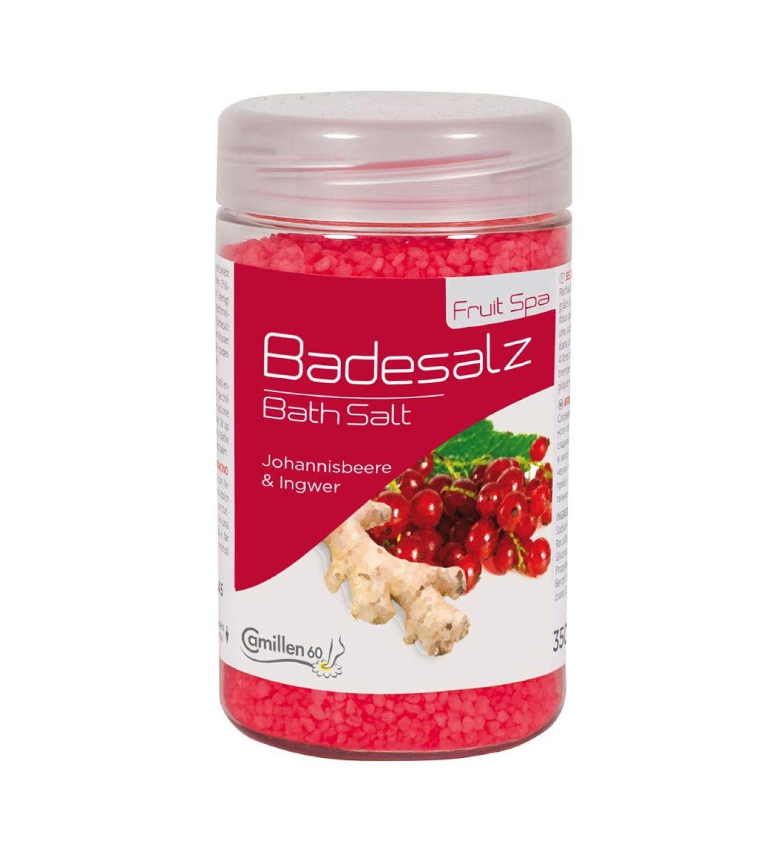 Bath Salt Blackcurrant & Ginger Camillen 60 foot bath additive for the feet with fruit extract 350 g
