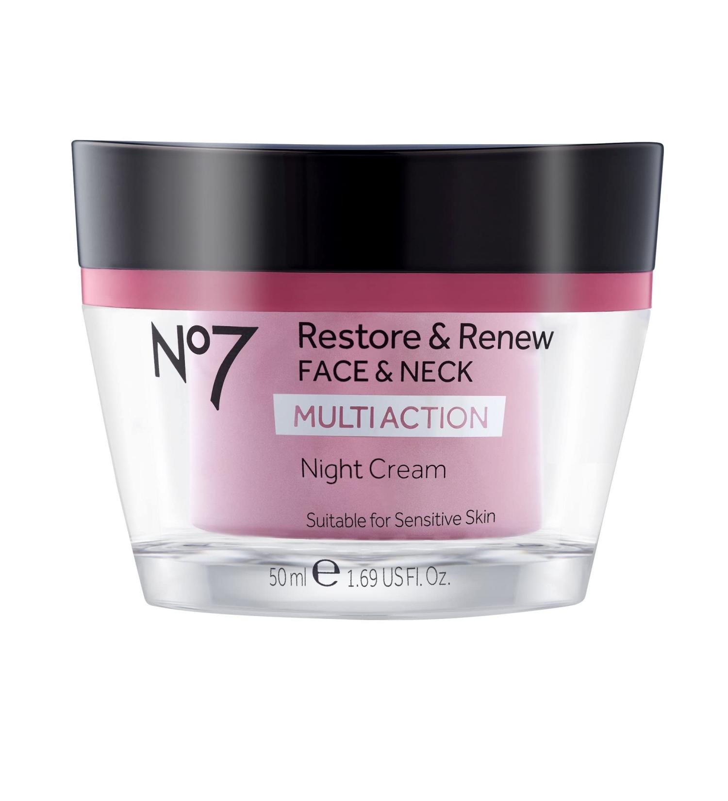 No7 Restore & Renew Face & Neck Multi Action Cream 1.69 fl oz - Anti-Aging Skincare - Buy Online on SooperMarket.com