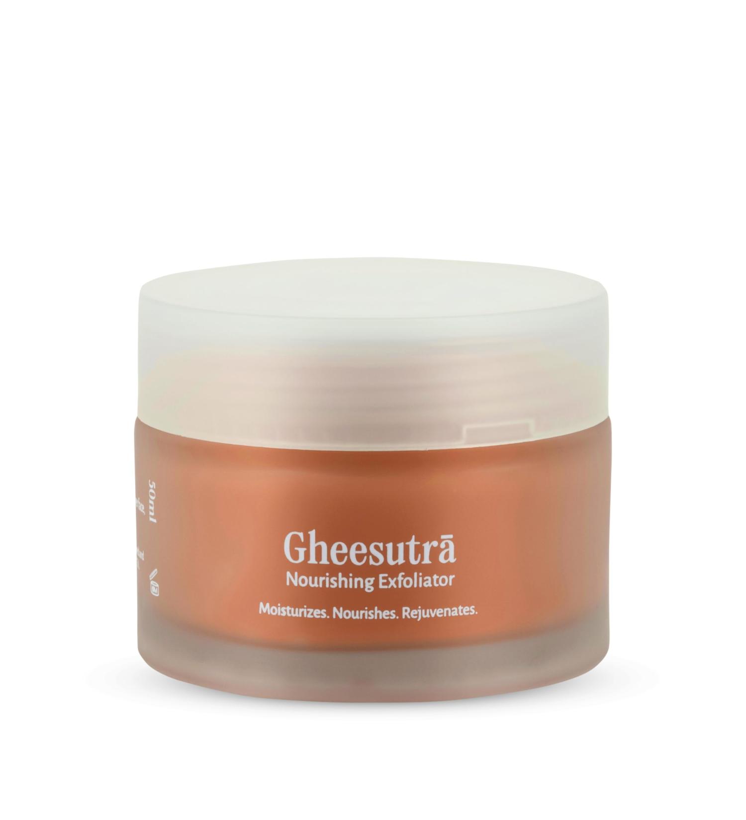 Shankara Gheesutra Face Exfoliator - Nourishing Ayurvedic Scrub with A2 Ghee & Almonds for Glowing Skin - Buy Online on SooperMarket.com