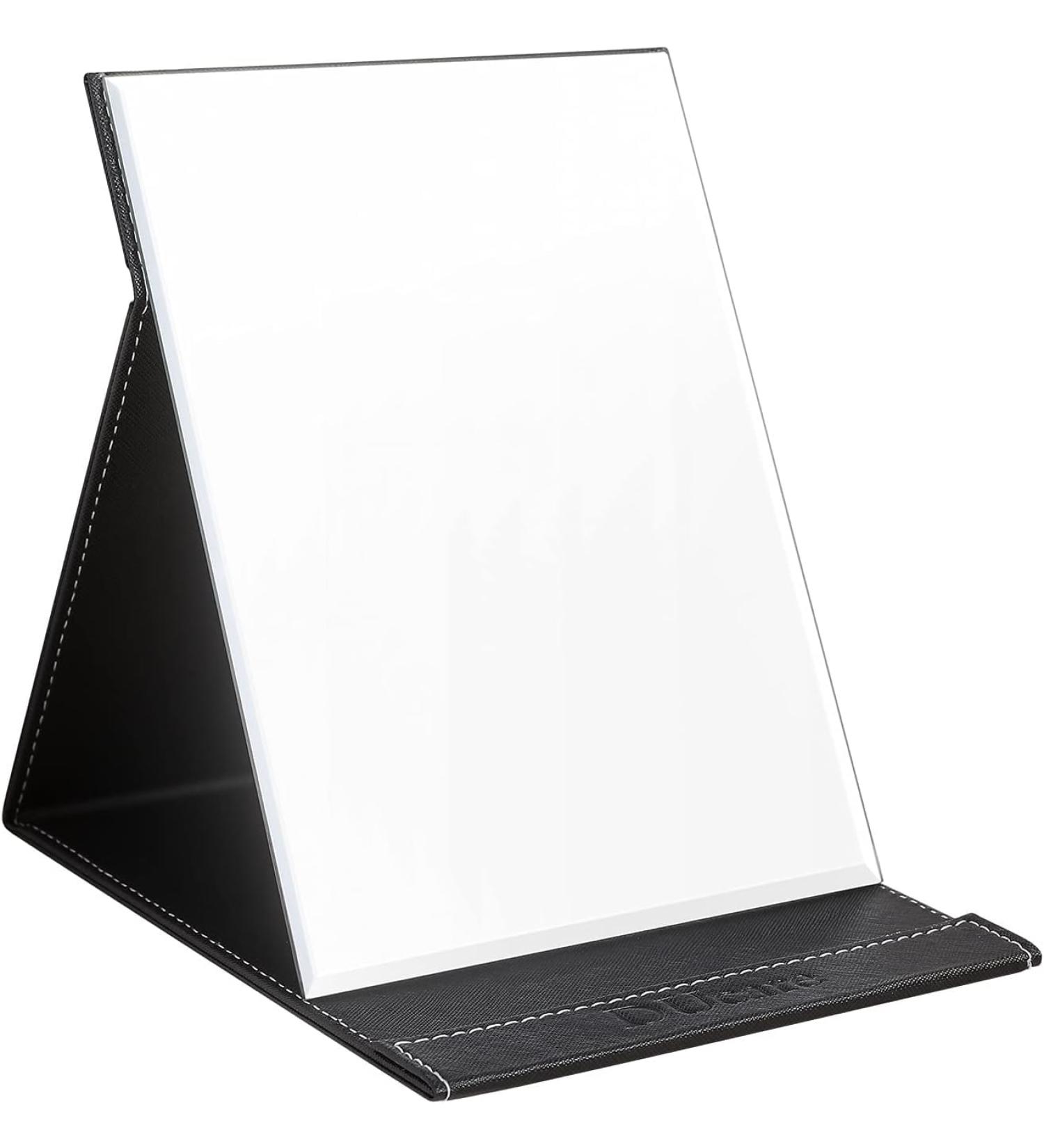 DUcare Travel Folding Makeup Mirror - Portable Slim Pocket Mirror with Stand - Ideal for On-the-Go Beauty - Buy Online on SooperMarket.com