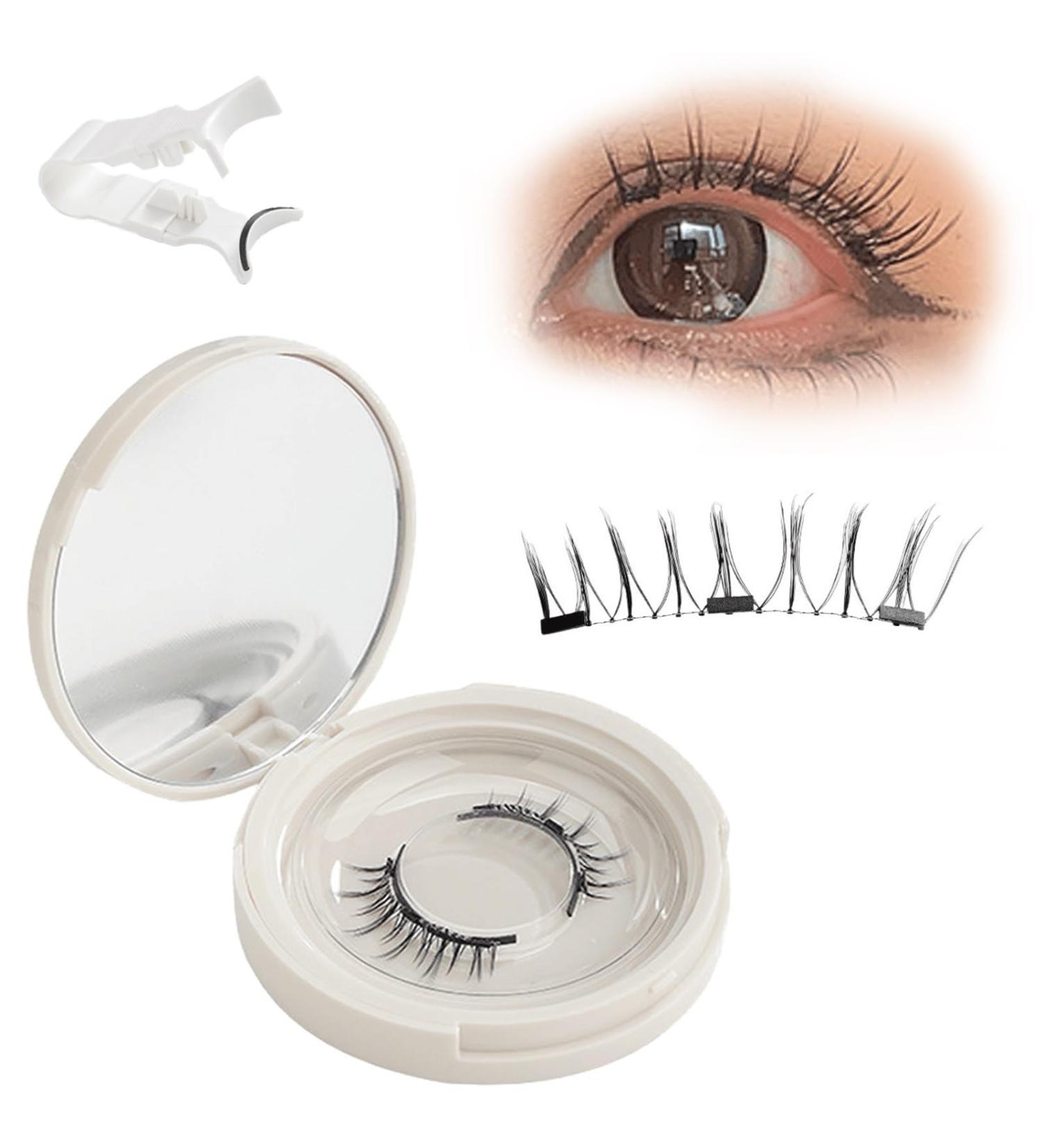 Shop Kraftyco Magnetic Eyelashes - Double Sided with Applicator - International Shipping Available - Buy Online on SooperMarket.com