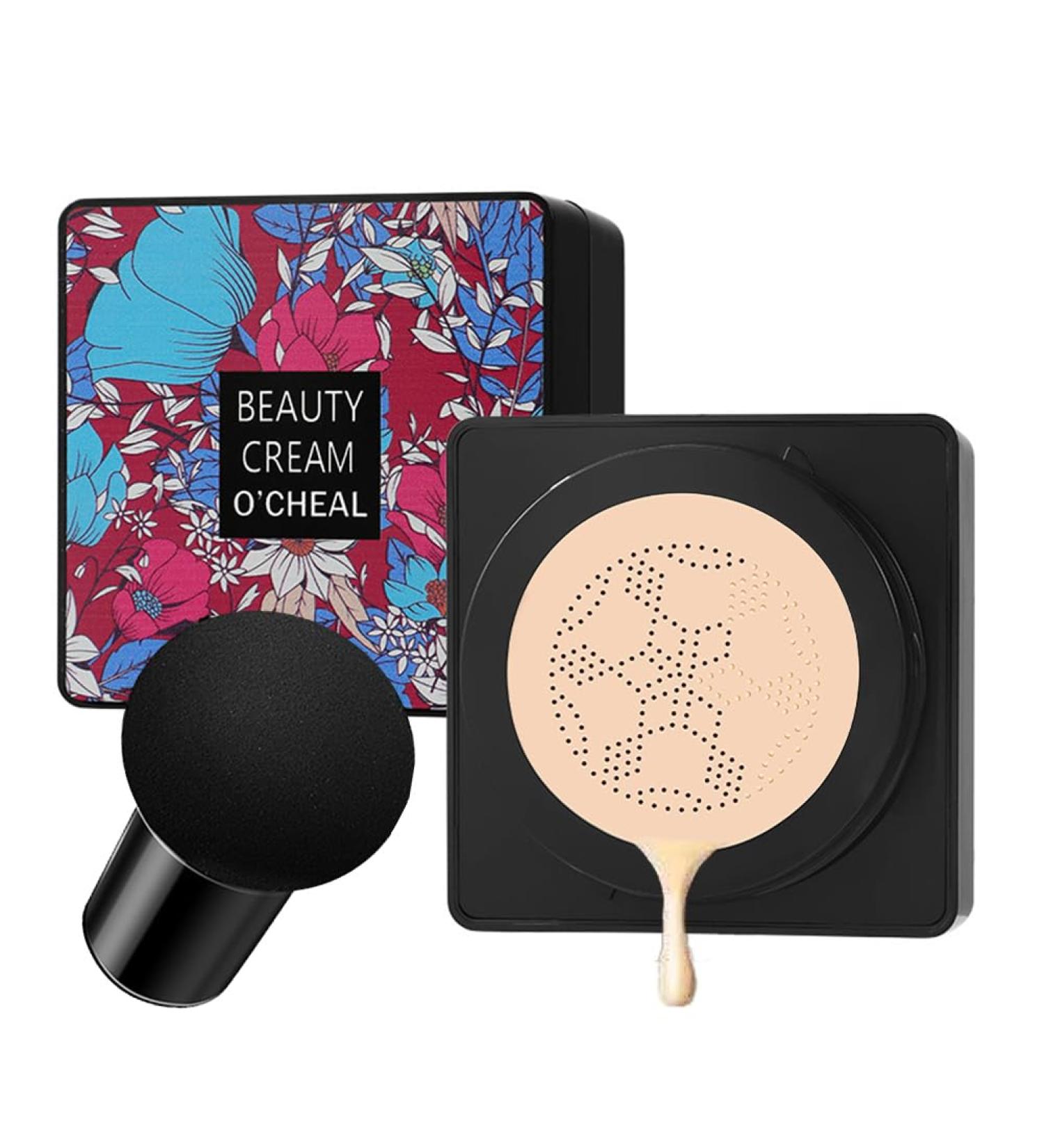 GL-Turelifes Mushroom Head CC Cream Air Cushion Foundation Water Feeling Flawless BB Cream Moisturizing Oil Control Long Lasting Lightweight & Smoothing Natural Concealer (F-02 Natural 0.53 Oz) 15 g (Pack of 1) F-02 Natural - Buy Online on SooperMarket.com