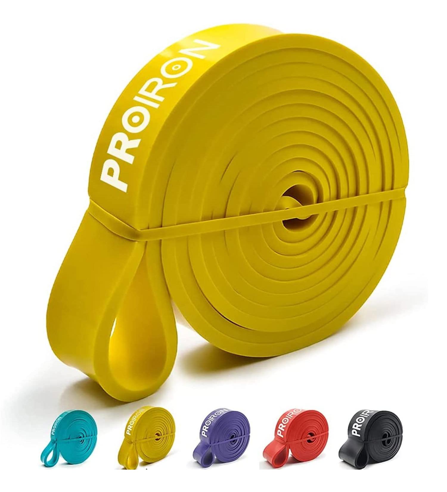 Proiron Resistance Bands - Assisted Pull up Bands for Crossfit Powerlifting - Strength Training and Mobility Bands for Men and Women - #2 Yellow (18-31kg) - Buy Online on SooperMarket.com