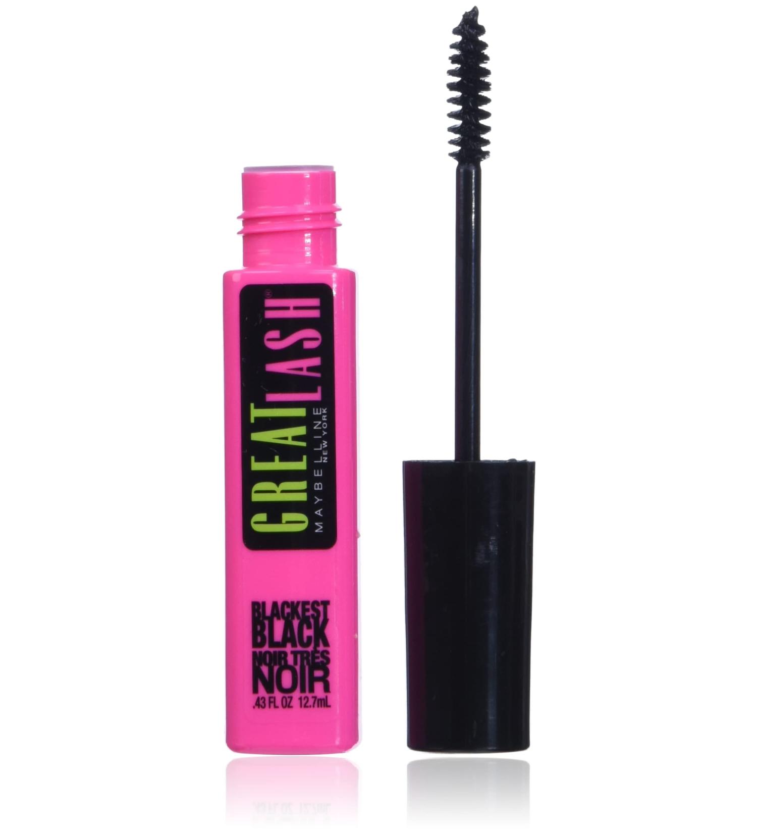 Maybelline Great Lash Mascara 100 Blackest Black - 0.43 fl oz | Volume & Definition - Buy Online on SooperMarket.com