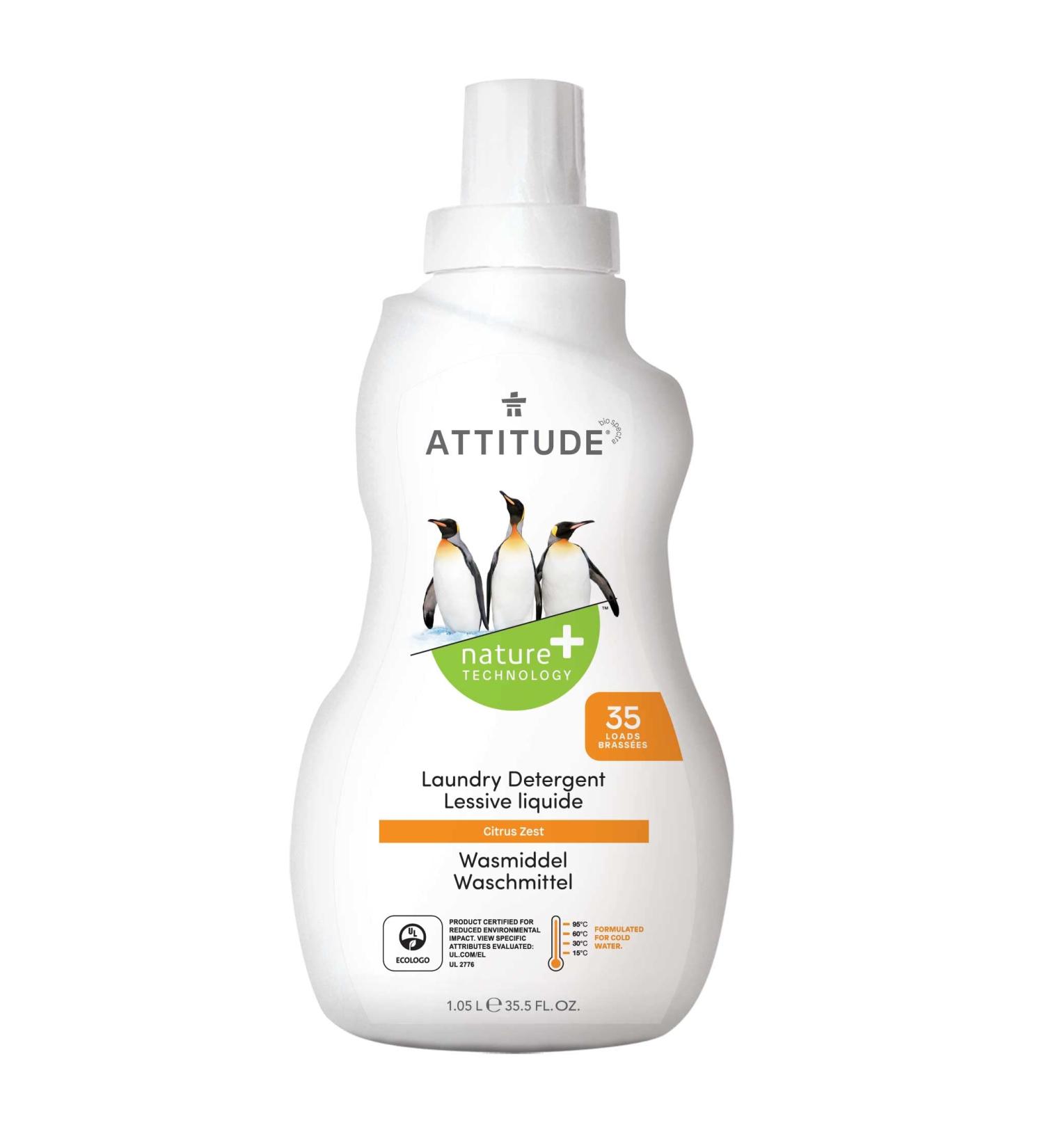 ATTITUDE Laundry Detergent 35 Loads Citrus Zest 35.5 fl oz (1.05 l)