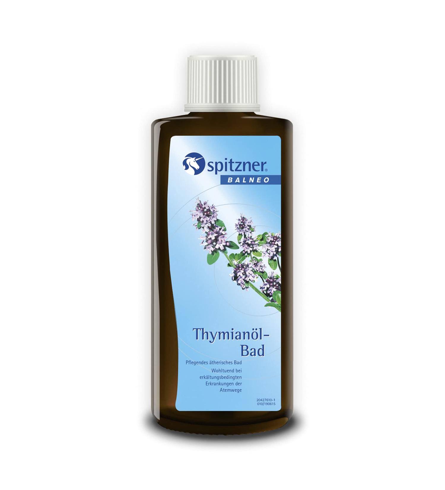 Spitzner Health Bath Thyme Oil 190ml | Essential Oil Bath Additive for Colds | Health-Promoting Relaxation - Buy Online on SooperMarket.com