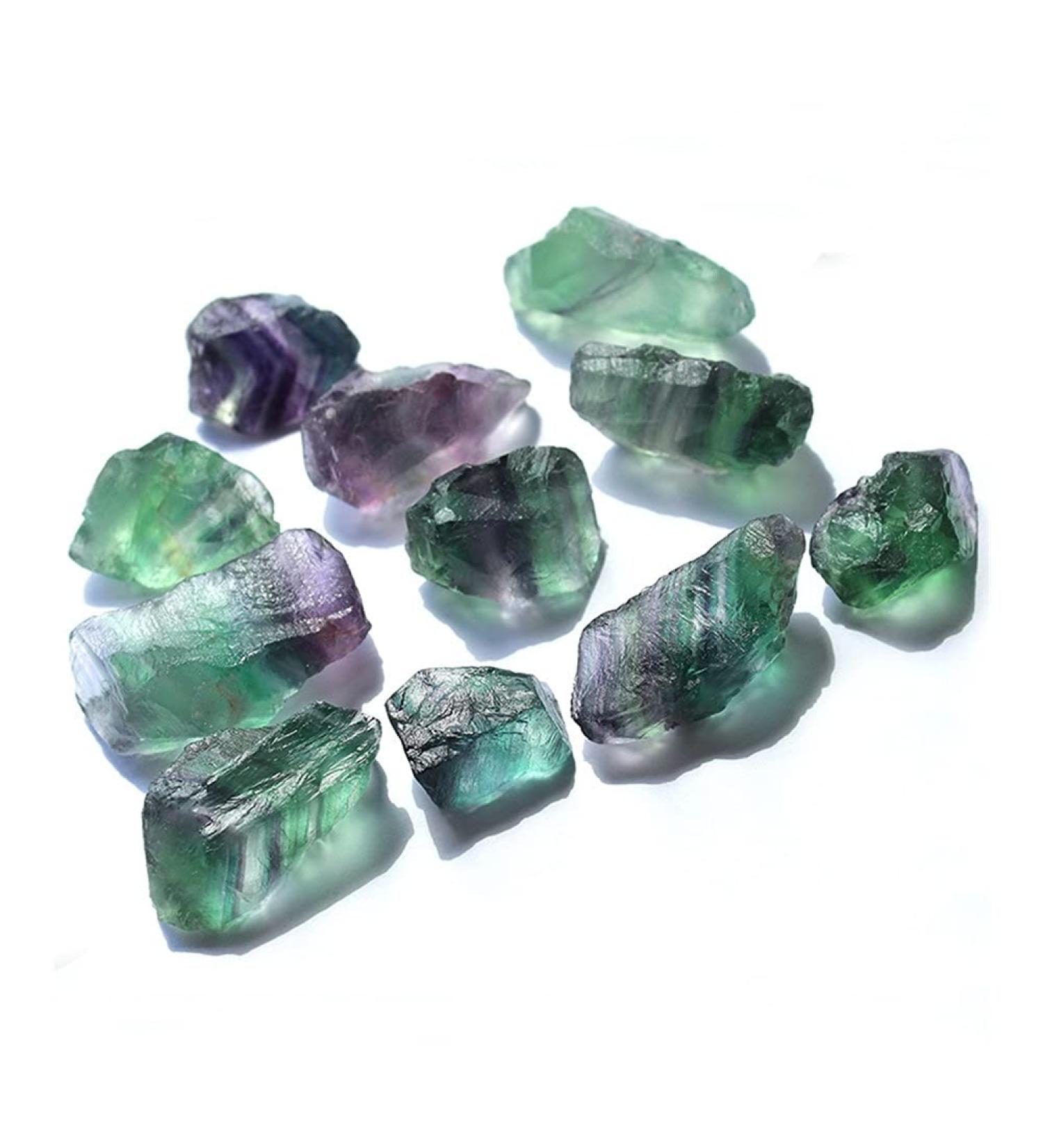 Home Decor Natural Raw Blue Green Fluorite Rough Stone Natural Quartz Crystals Reiki ERTEYIN - Buy Online on SooperMarket.com