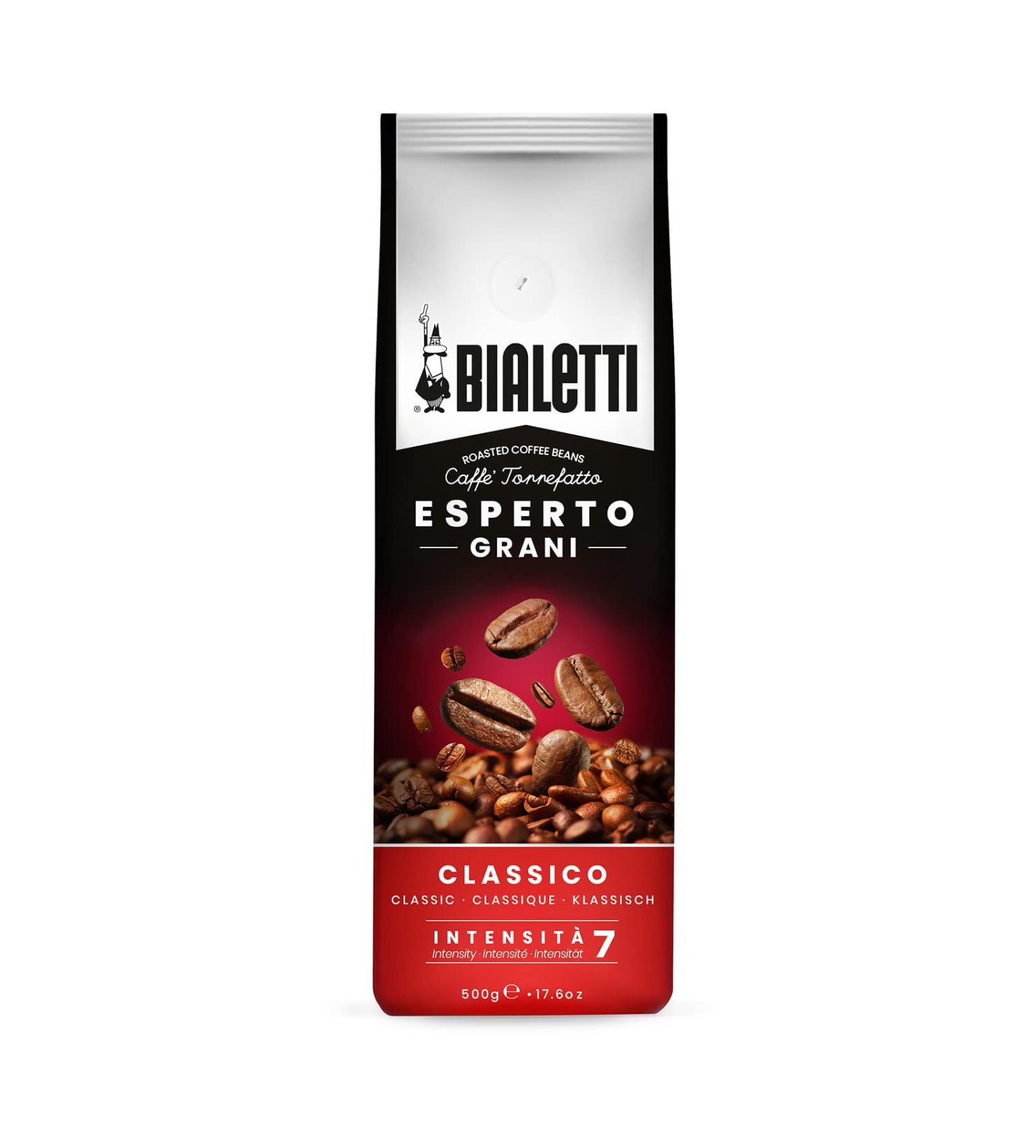 Bialetti Esperto Grani Coffee - Classic Taste 500g | Premium Italian Coffee for International Shipping - Buy Online on SooperMarket.com