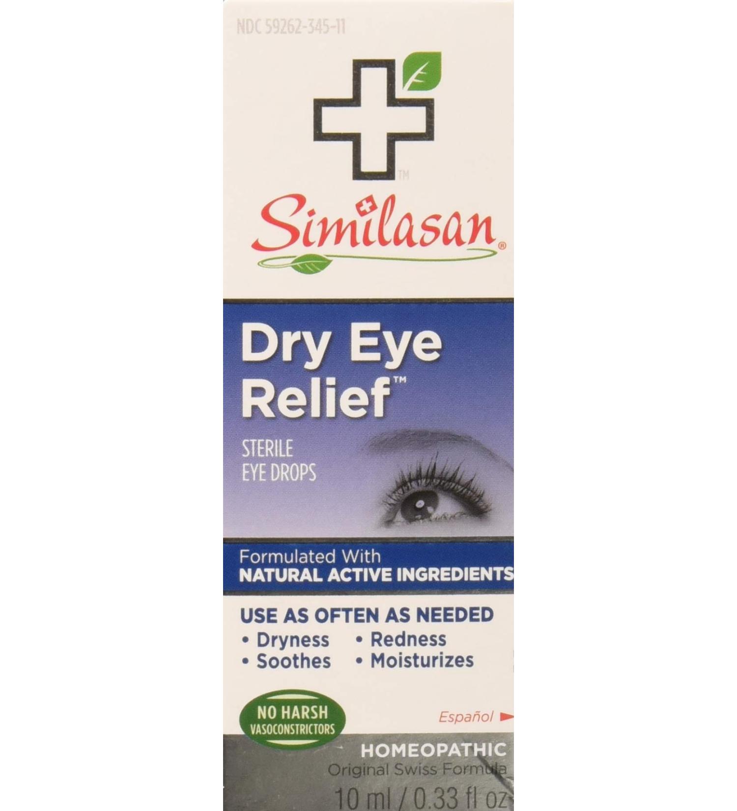 Similasan Dry Eye Relief Eye Drops 0.33 Fl Oz - Pack of 3 | Fast & Effective Relief - Buy Online on SooperMarket.com