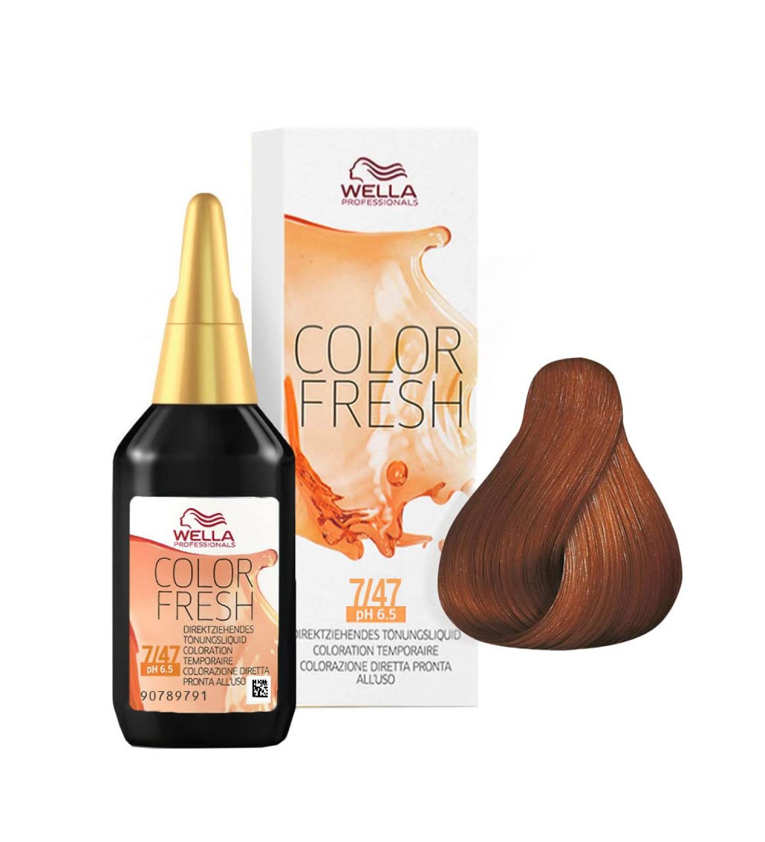 Wella Color Fresh 7/47 mi.blo.red-brown 75ml 7/47 mi.blo.red-brown 1 piece (1 pack)