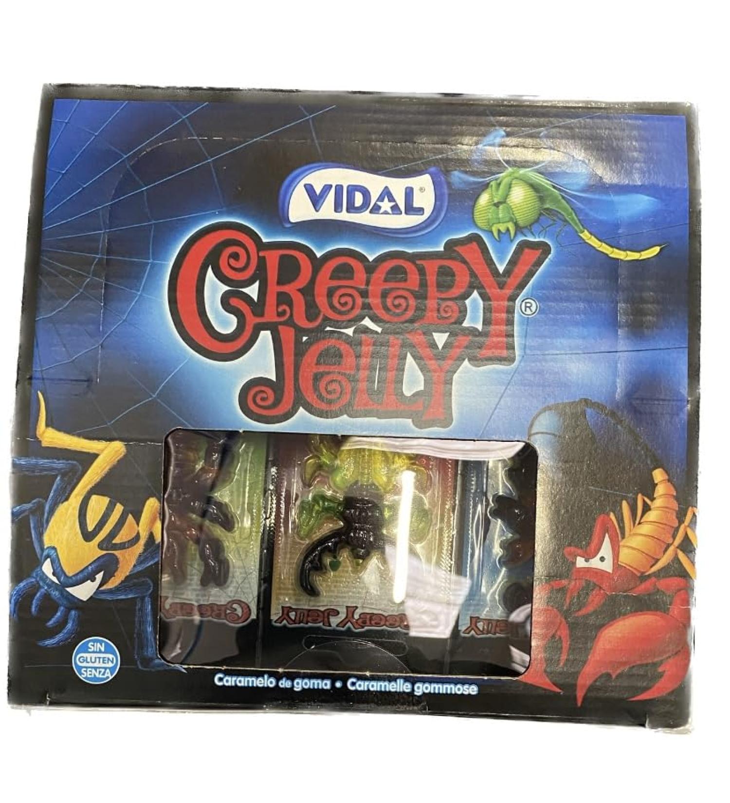 Vidal Creepy Jelly 11 x 6 x 11g 726g. 11 Packs of 6 Different Pieces - Buy Online on SooperMarket.com