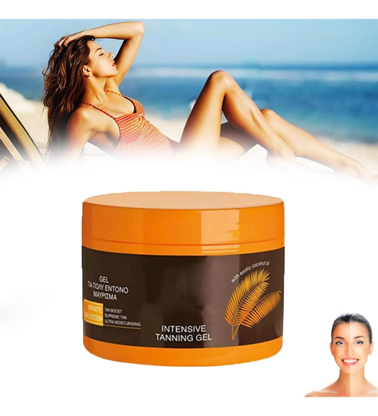 Luxury Intensive Tanning Gel Extreme Dark Intensive Tanning Luxe Gel Intensive Tanning Luxe Gel Tanning Oil for Beach Travel Size Natural Tanning Accelerator Cream for Outdoor Sun (1Pcs) - Buy Online on SooperMarket.com
