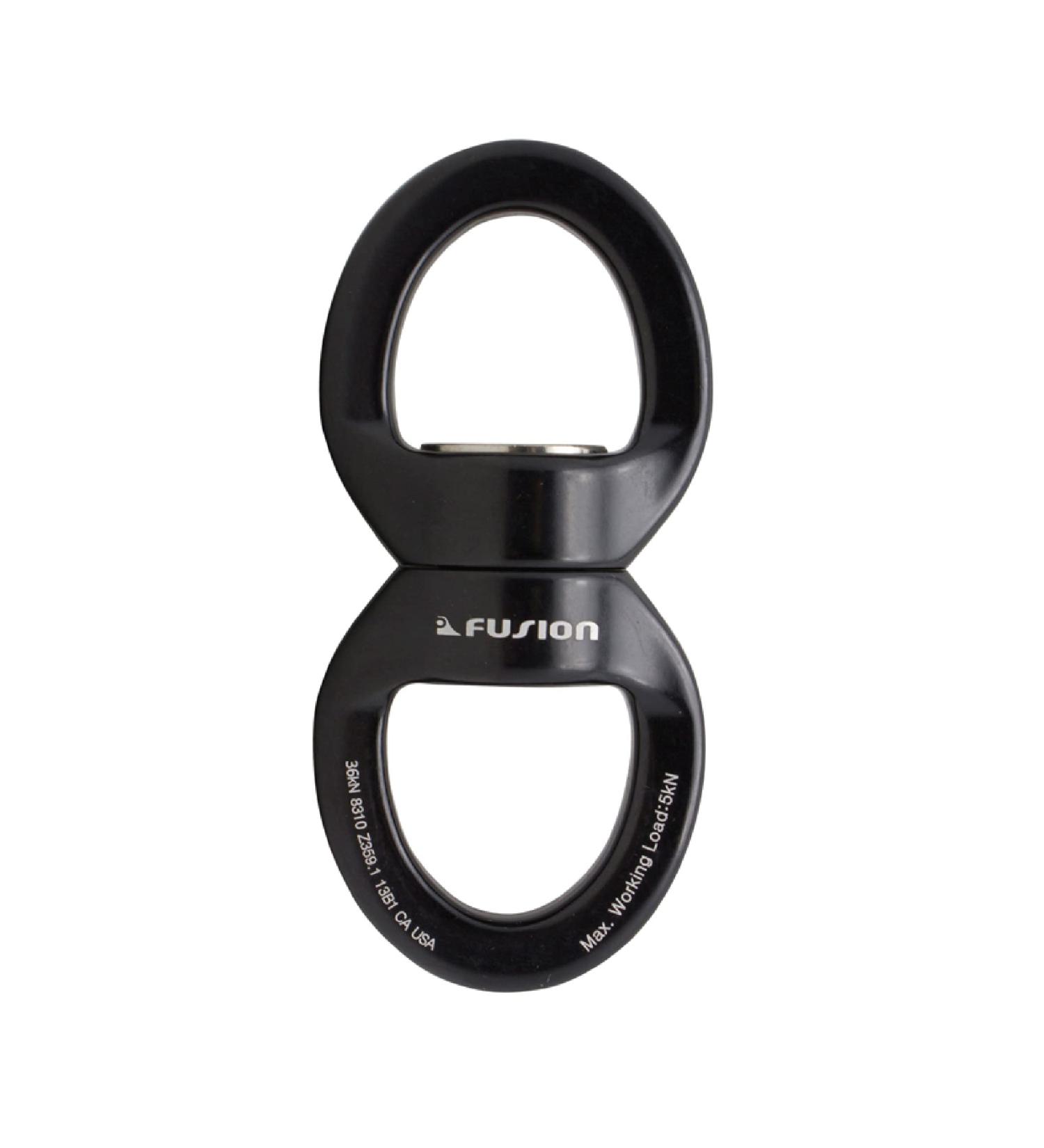 Fusion Climb Delta Swivel  Safest Rotational Device Hanging Accessory for Web Tree Swing  Therapy Swing  Aerial Dance  Swing Spinner Hanger  Rock Climbing  Hanging Hammocks (FP-8300-BLKBLK) Dual Oval Rings - Buy Online on SooperMarket.com