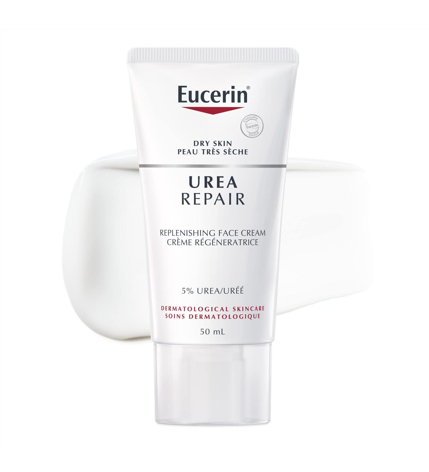 Eucerin Dry Skin Replenishing Face Cream Night | 5% Urea & Lactate | 50ml - Buy Online on SooperMarket.com