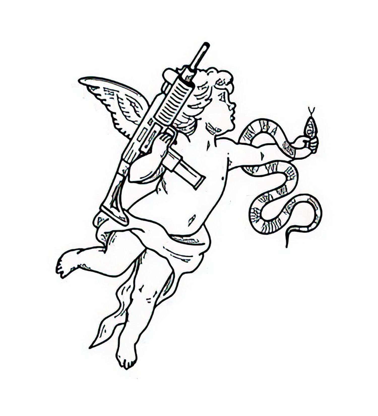 Dopetattoo 6 Sheets Temporary Tattoos - Cupid Angel Cherub Baby Cartoon Designs - Neck Arm Chest - 3.7 Inch - Buy Online on SooperMarket.com