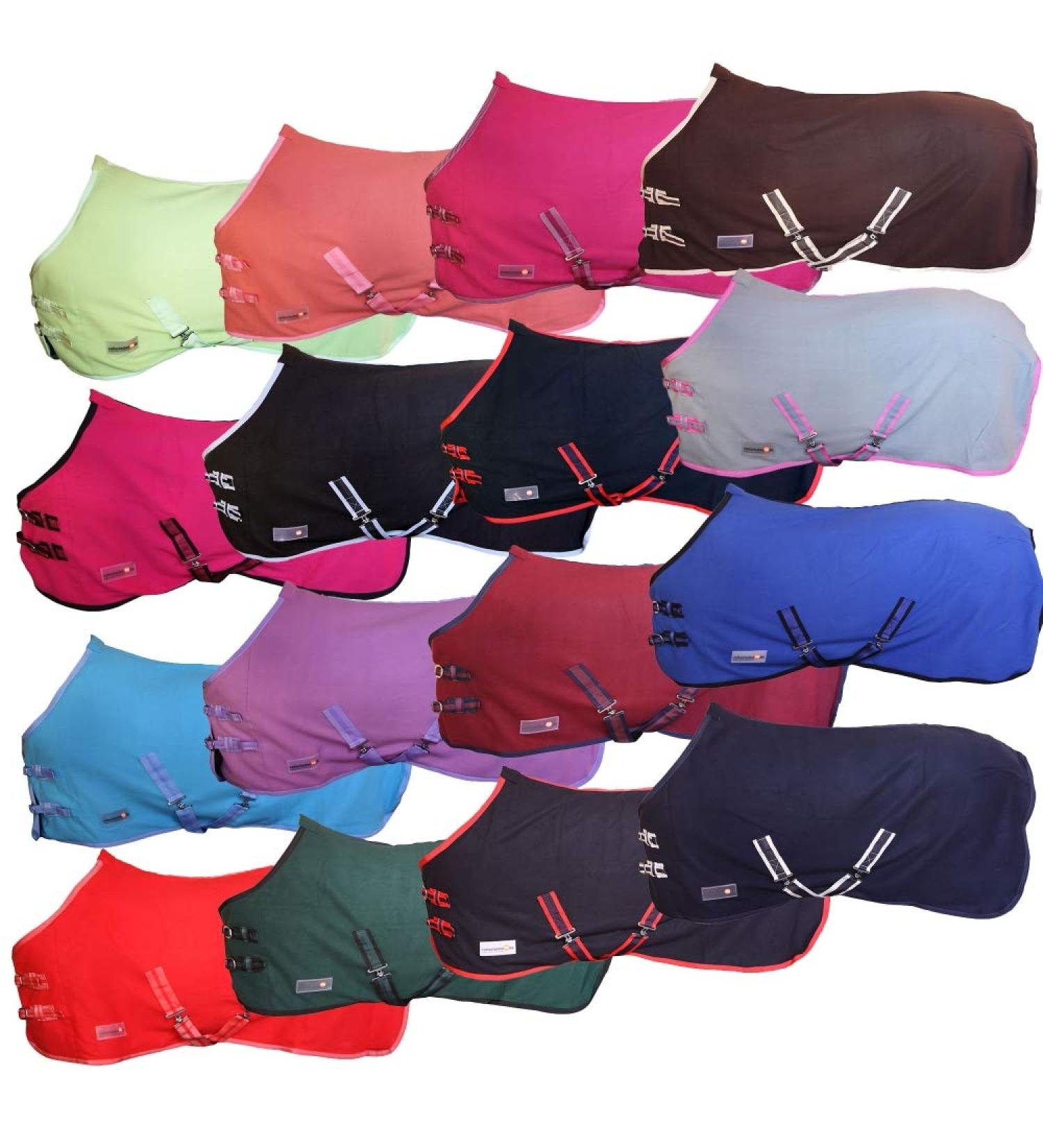 RL24 Sweat Rug BASICLINE - Breathable Fleece Transport Blanket for Horses Light Green 155cm - Buy Online on SooperMarket.com
