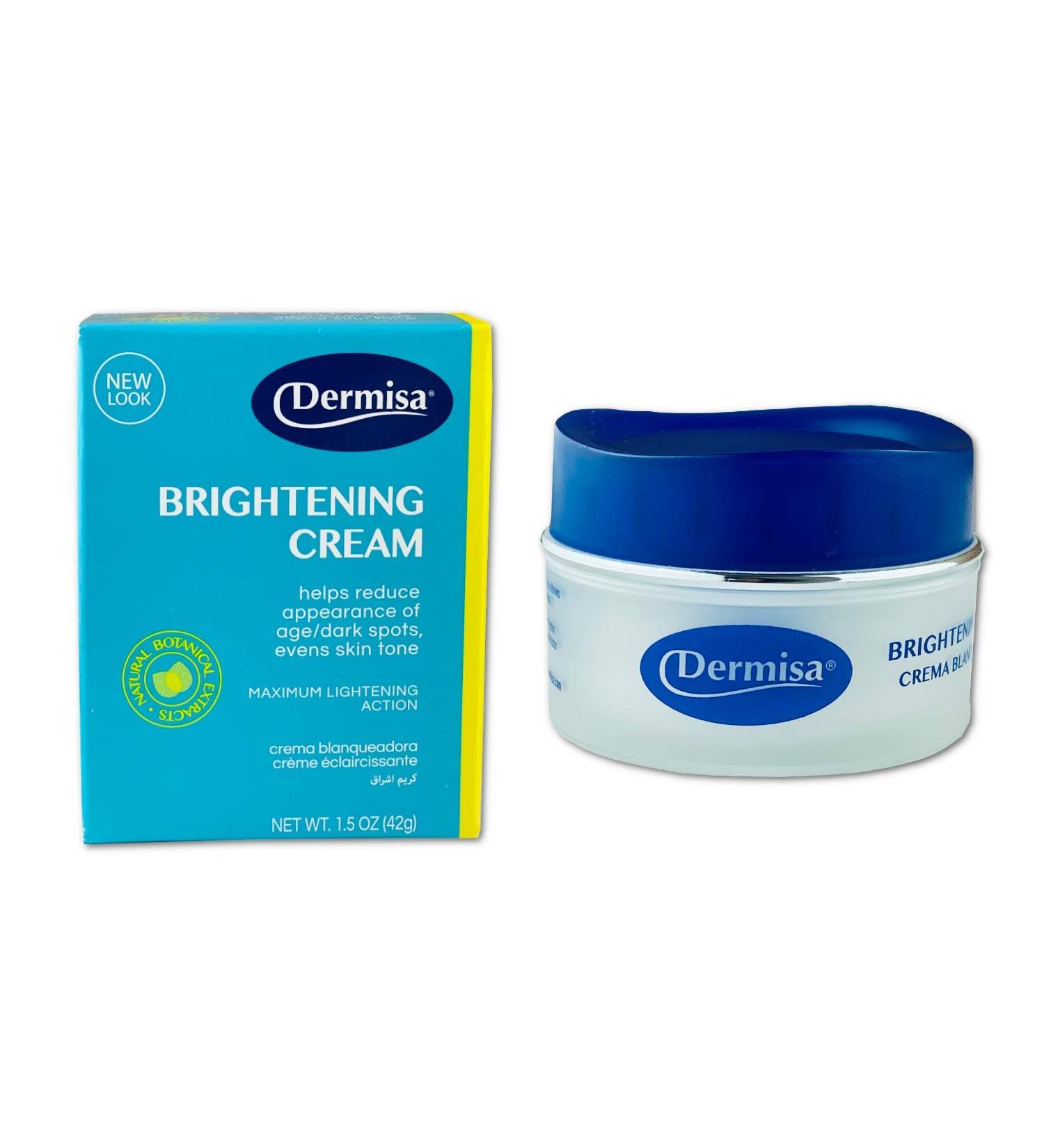Dermisa Brightening Cream with 4 Natural Botanical Extracts for Skin Brightening and Hydration - Kojic Acid, Licorice, Arbutin, AMLA - 1.5 OZ, Pack of 1 - Buy Online on SooperMarket.com