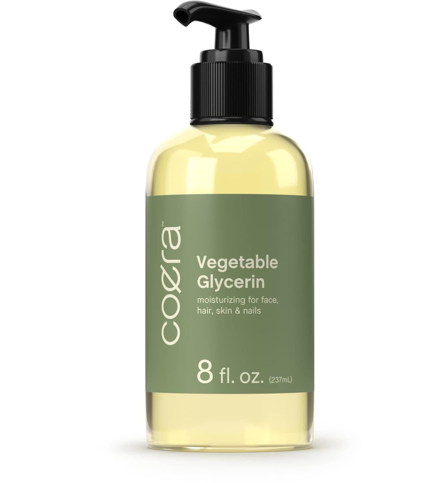 Organic Vegetable Glycerin | 8 fl oz | Moisturizing Oil for Face, Hair, Skin & Nails | Paraben, SLS, and Fragrance-Free - Buy Online on SooperMarket.com