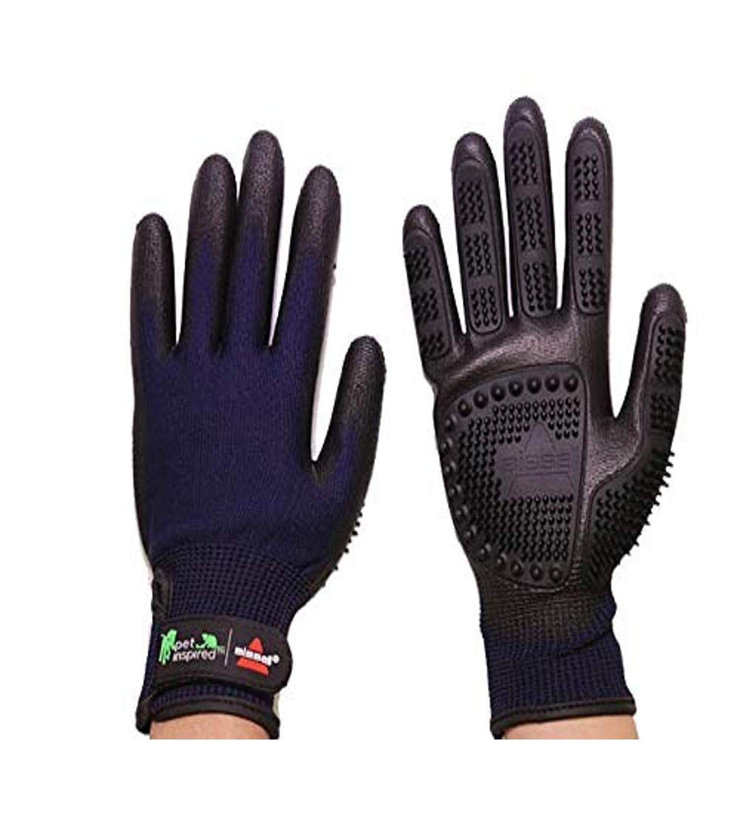 BISSELL De-Shedding Grooming Gloves for Pets - 1 Pair, Medium Size - Ideal for Dogs, Cats, Long and Short Hair - Effective Pet Hair Removal - Buy Online on SooperMarket.com