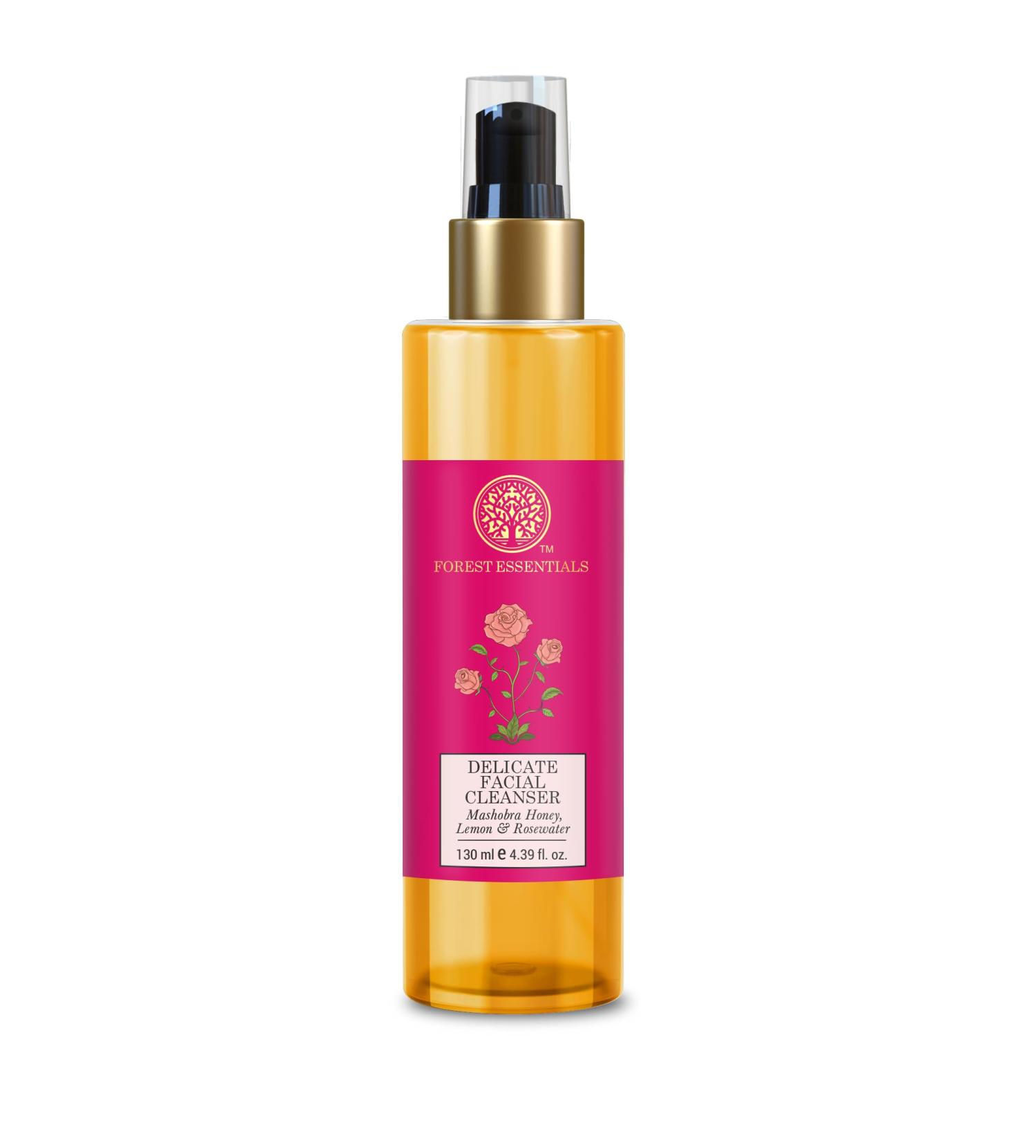 Buy Forest Essentials Delicate Facial Cleanser - Mashobra Honey Lemon & Rose Water (130 ml) | Best Face Wash for Glowing Skin - International Shipping Available - Buy Online on SooperMarket.com