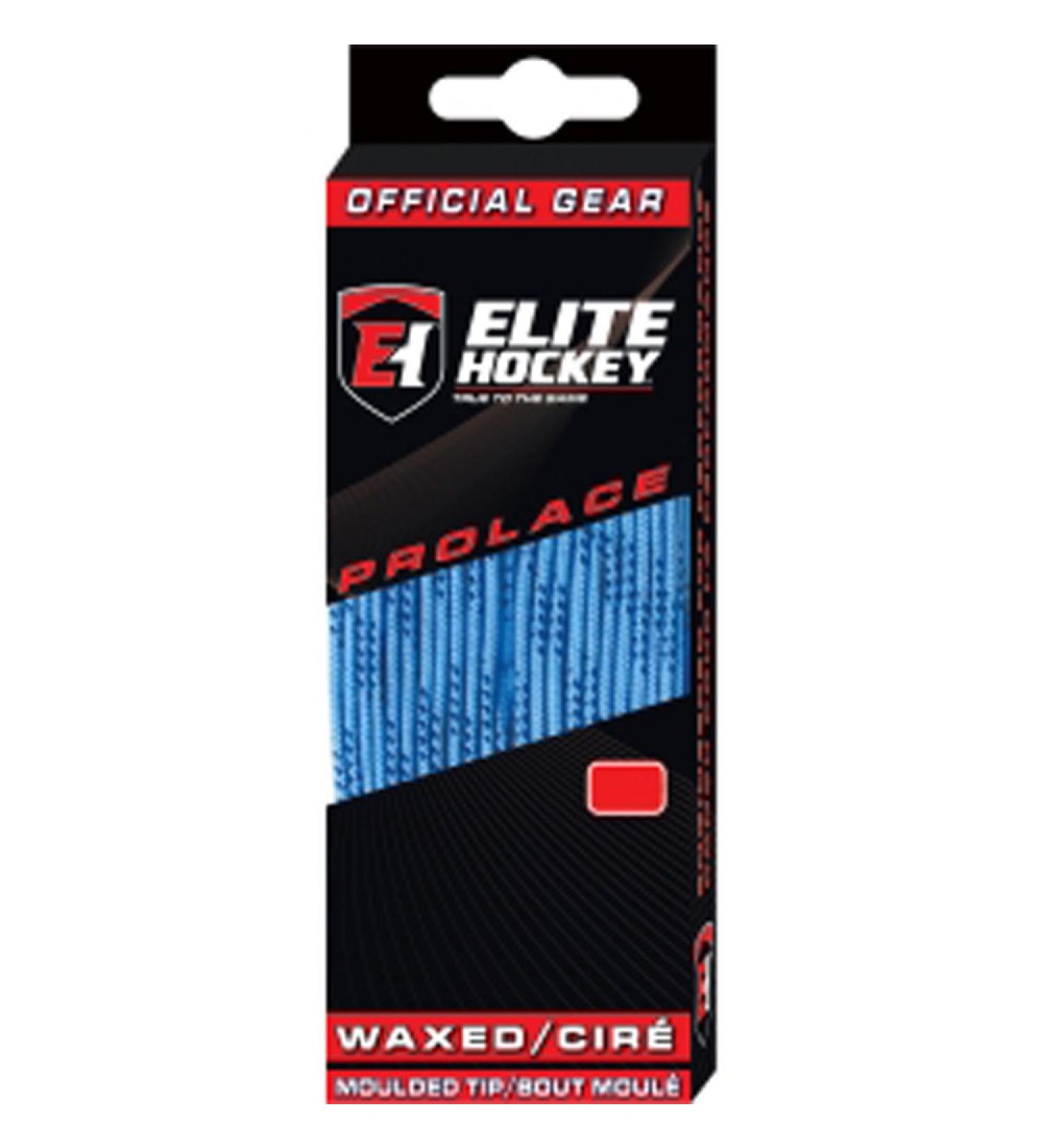 Buy Unknown Elite Hockey Prolace Waxed Laces - Blue Columbia 120cm (305cm) - International Shipping Available - Buy Online on SooperMarket.com