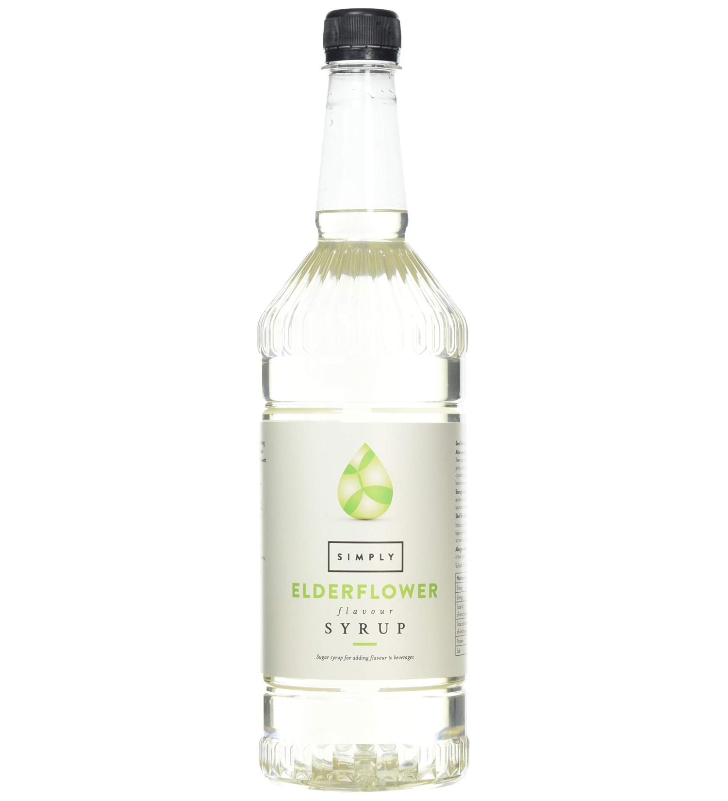 Elderflower Syrup - Vegan & Nut Free for Coffee, Cocktails & Baking - 1 Litre (Pack of 1) - Buy Online on SooperMarket.com