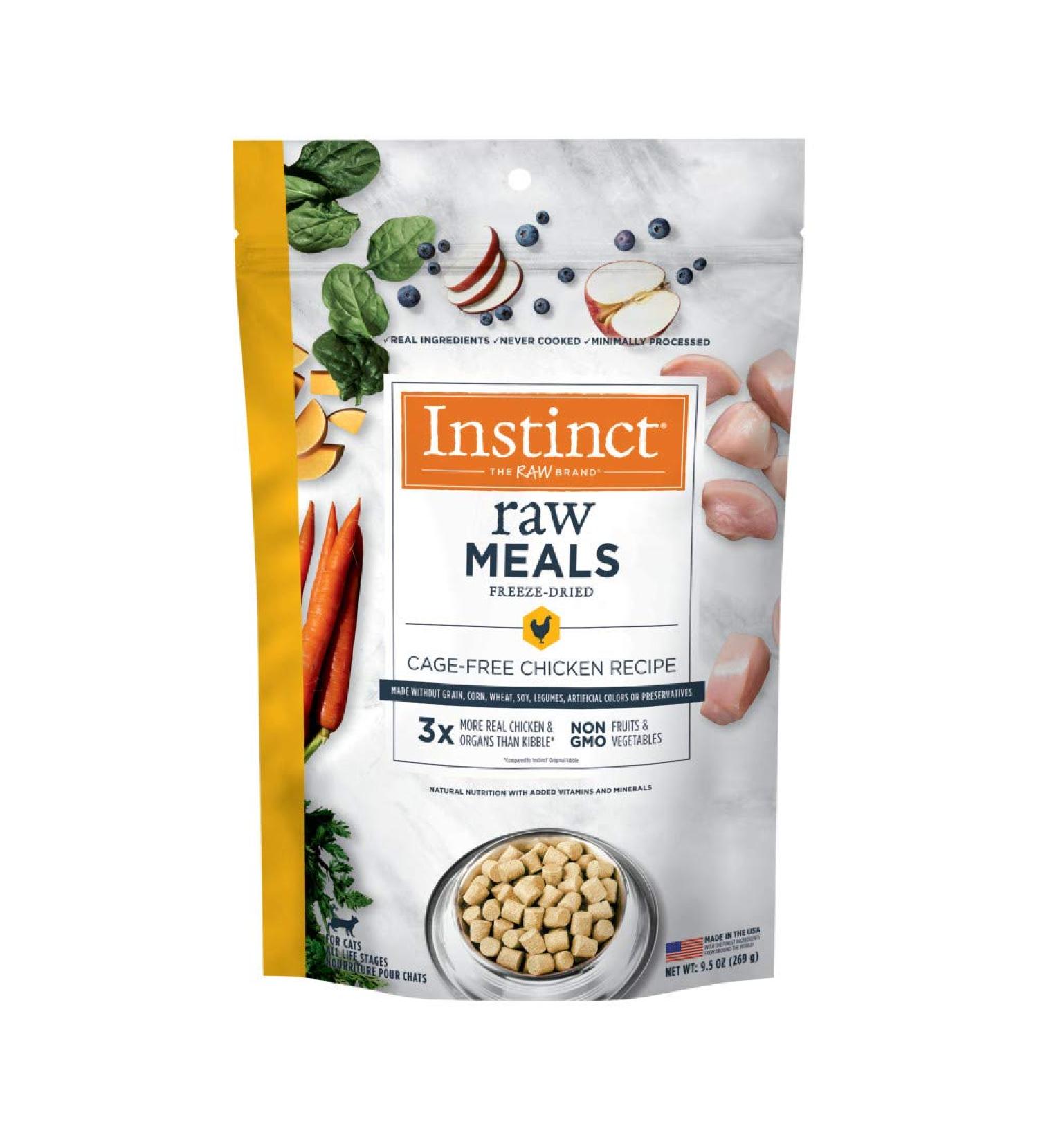Instinct Freeze-Dried Cat Food 9.5oz (1 Pack) - Chicken Flavor - Buy Online on SooperMarket.com
